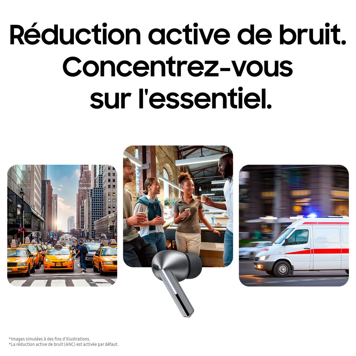 SAMSUNG Écouteurs Galaxy Buds 3 Pro - Gris