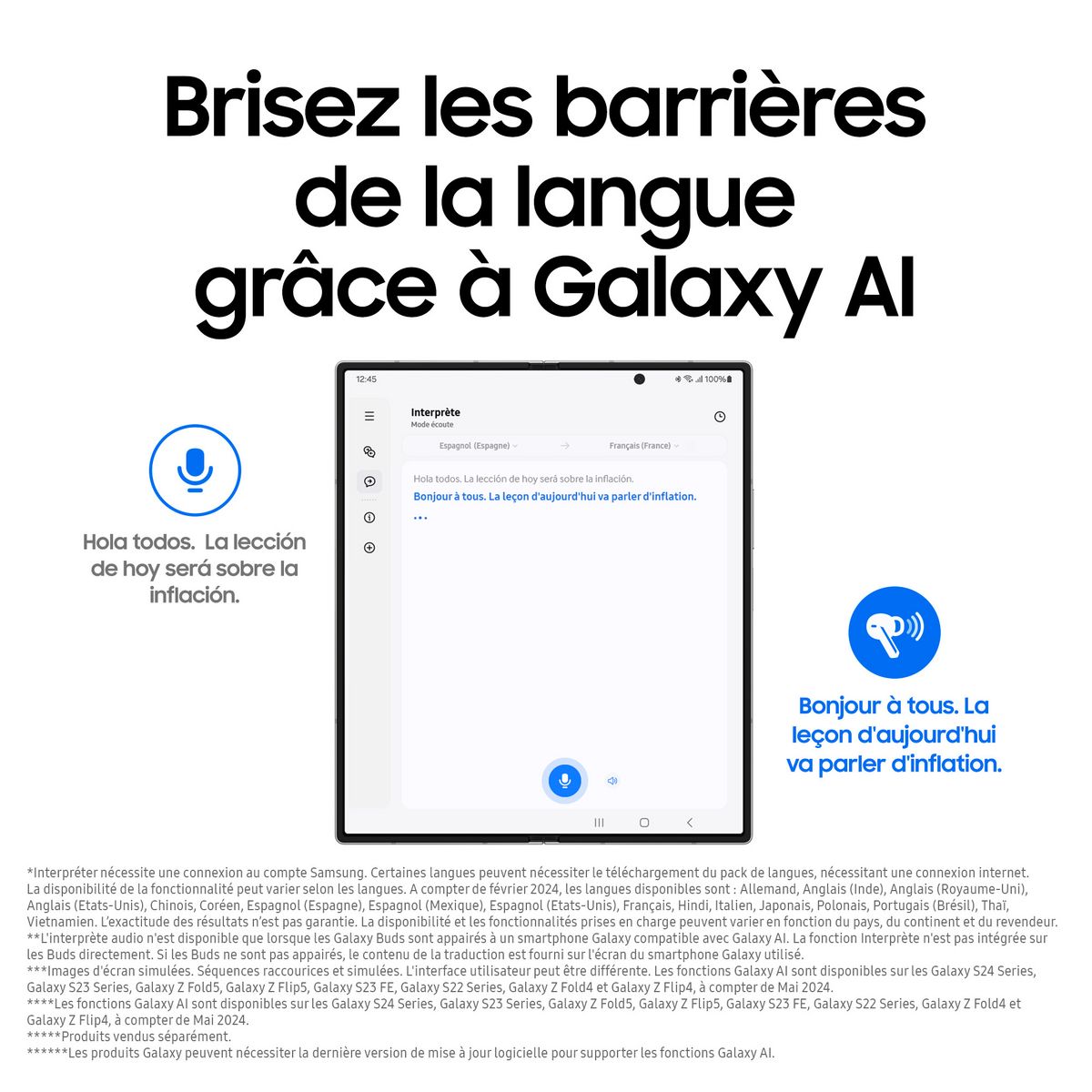 SAMSUNG Écouteurs Galaxy Buds 3 Pro - Gris