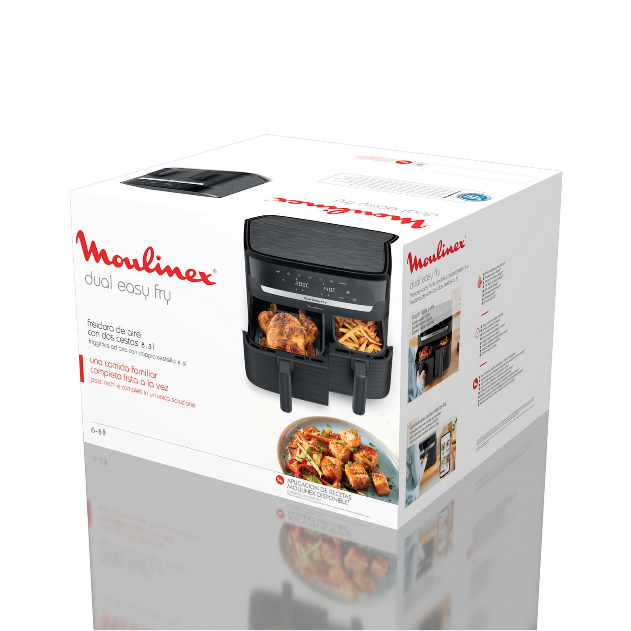 Voir la diapositive 8 : MOULINEX Friteuse électrique sans huile à air chaud Easy Fry EZ901H20 - Gris