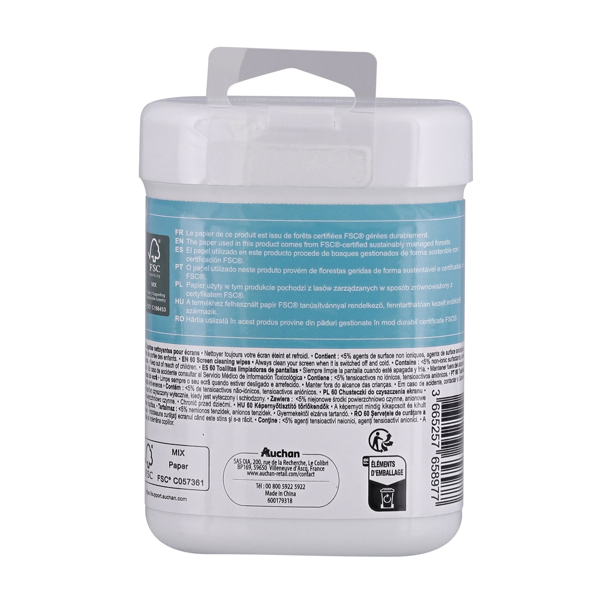 Voir la diapositive 4 : QILIVE Lingettes pour écran x60