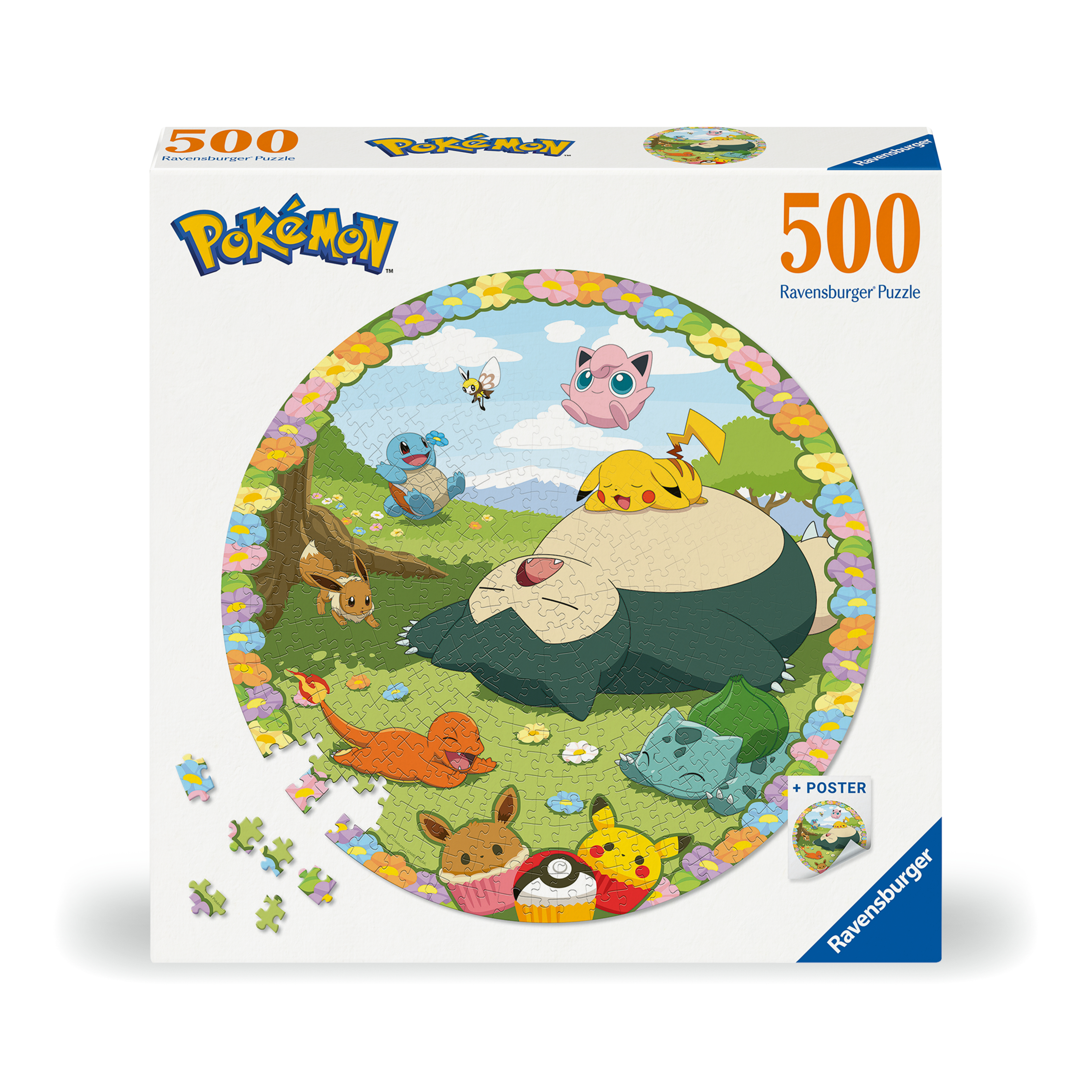 RAVENSBURGER Puzzle 500 pièces Pokemon en fleur