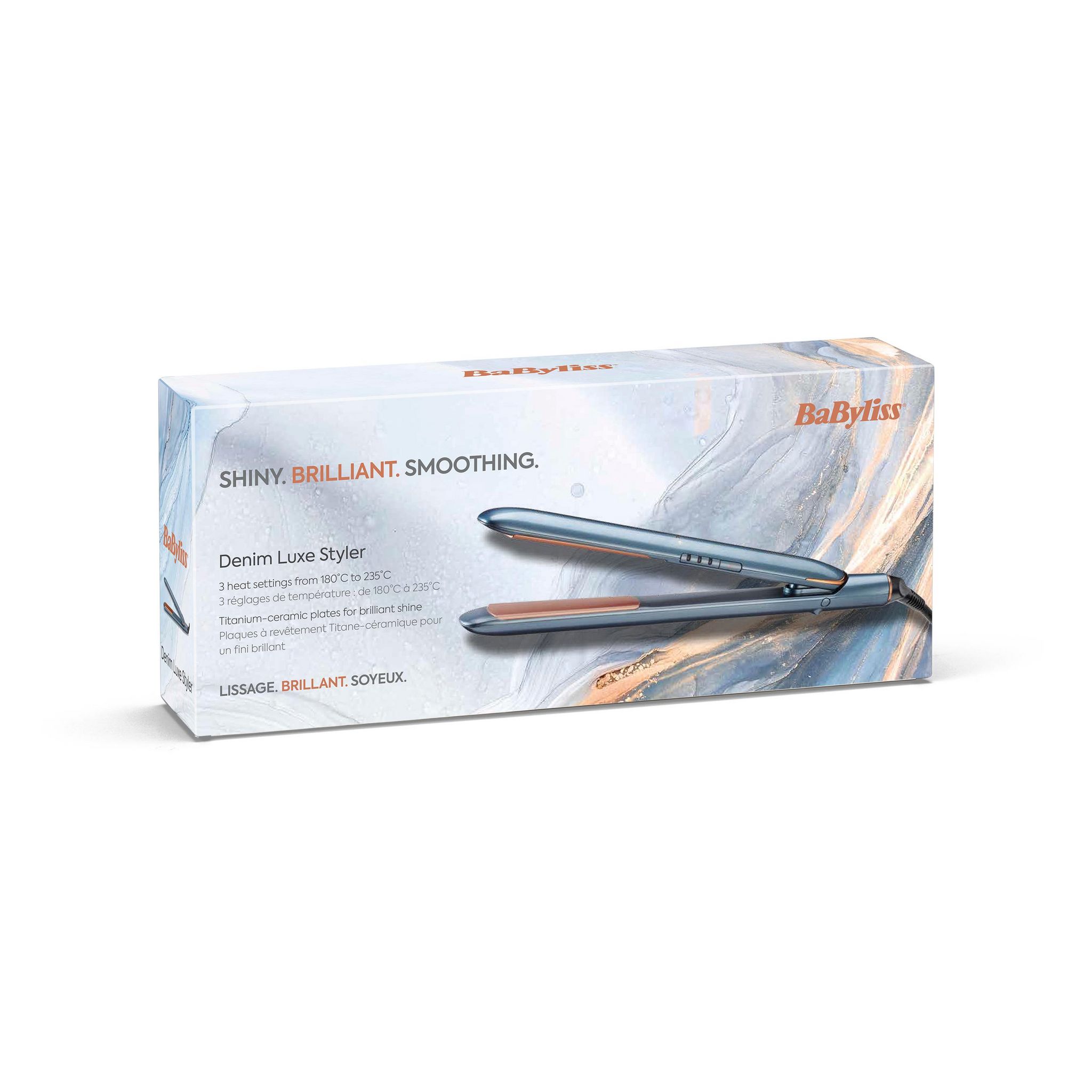 Voir la diapositive 3 : BABYLISS Lisseur ST251PE - Bleu