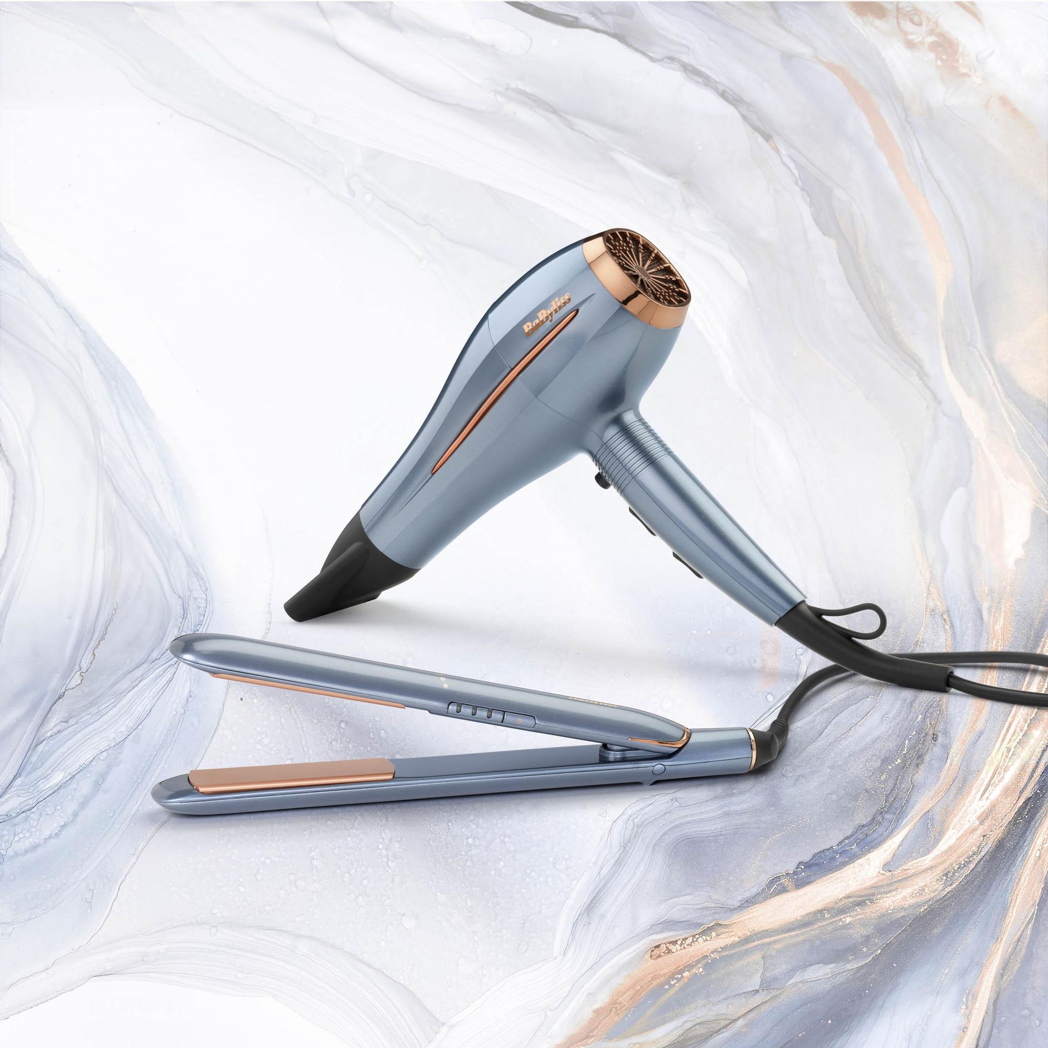 Voir la diapositive 10 : BABYLISS Lisseur ST251PE - Bleu