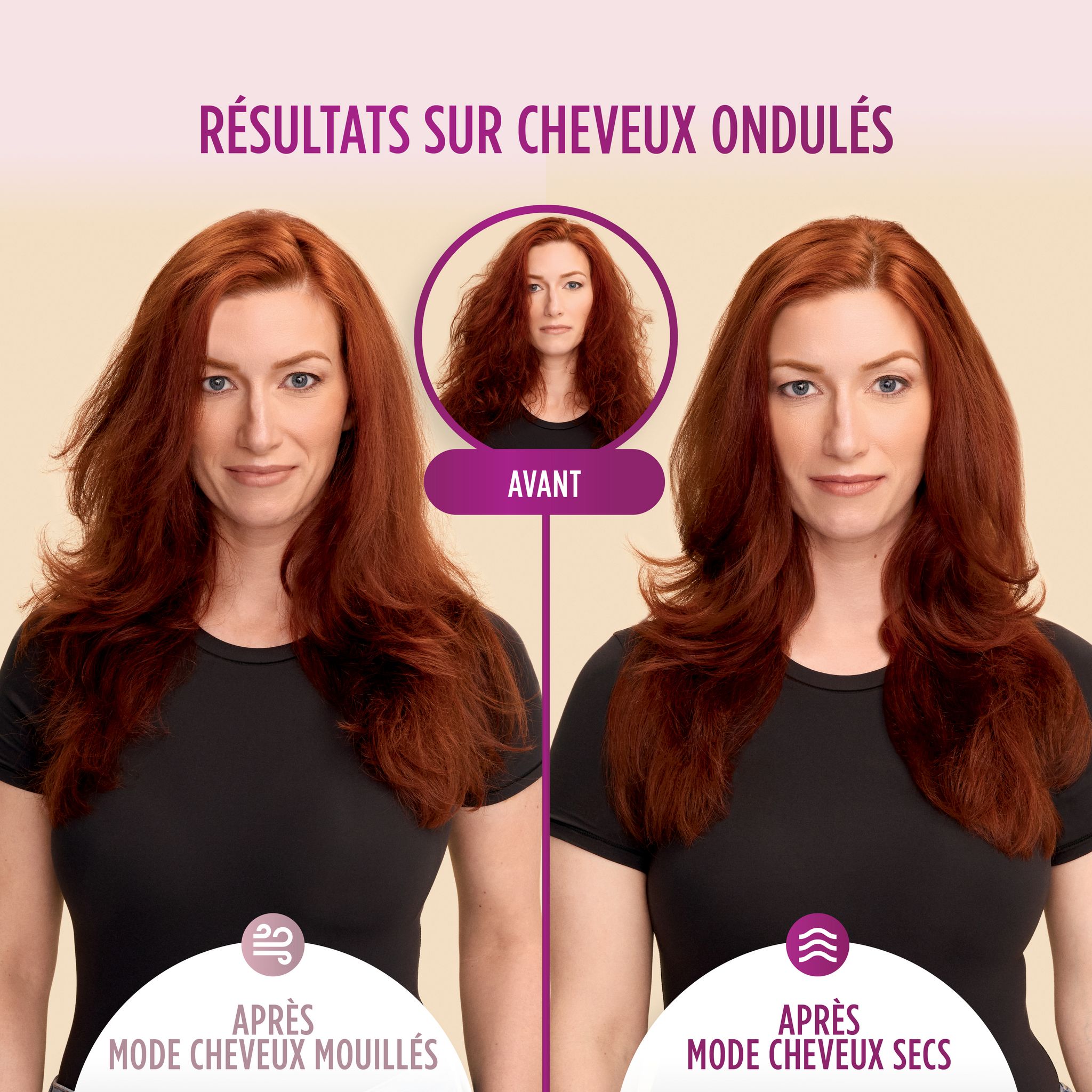 Voir la diapositive 12 : SHARK Brosse chauffante HT202EU - Blanc