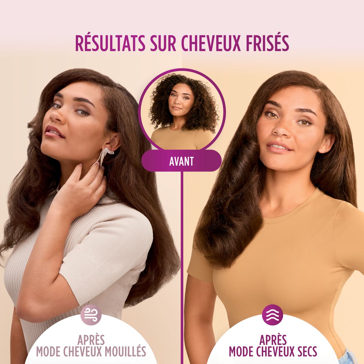 SHARK Brosse chauffante HT202EU - Blanc