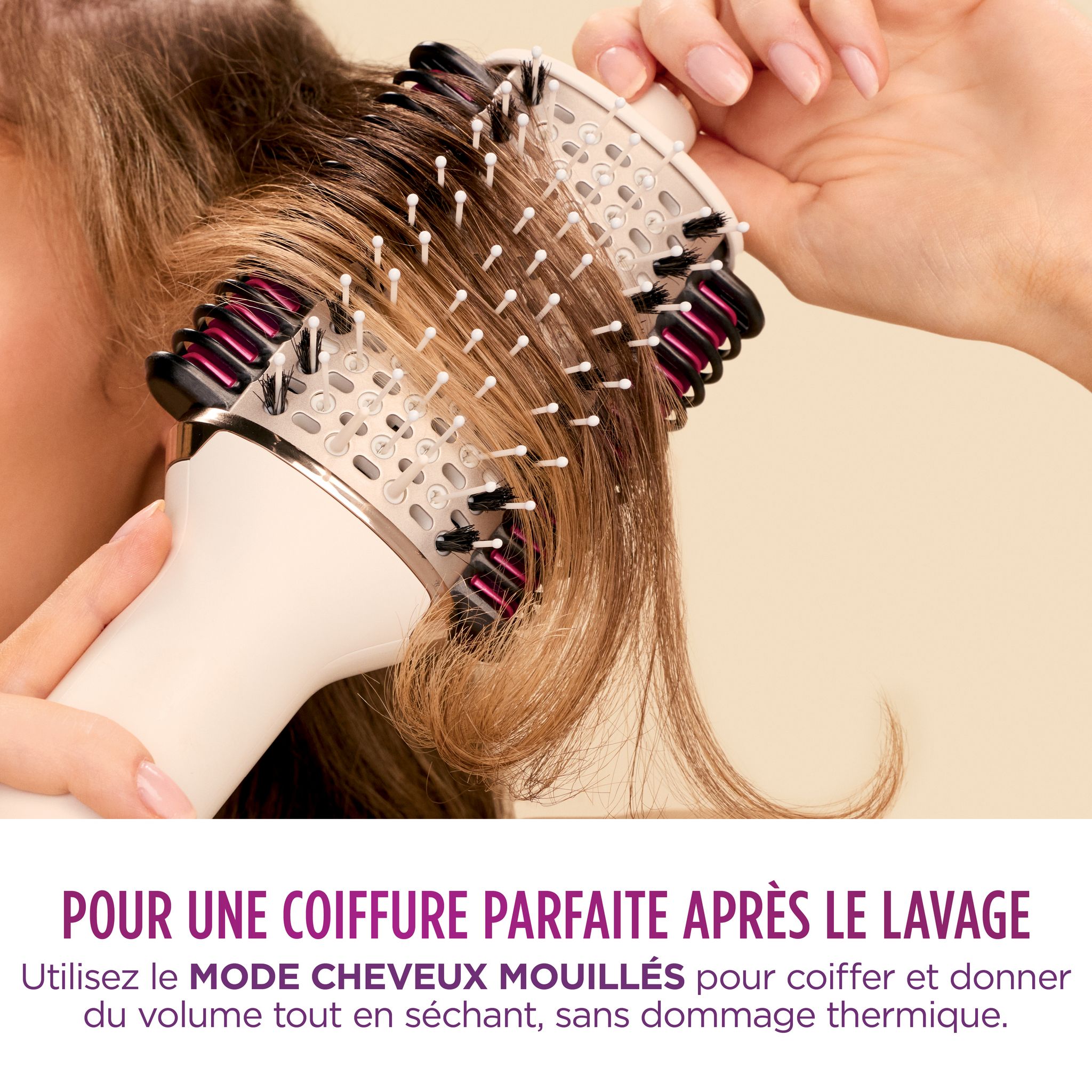 Voir la diapositive 4 : SHARK Brosse chauffante HT202EU - Blanc