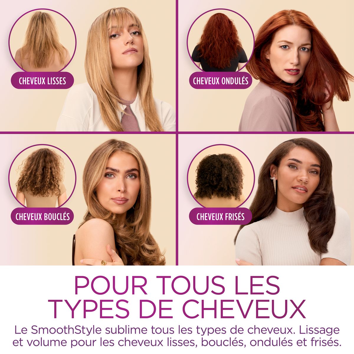 SHARK Brosse chauffante HT202EU - Blanc