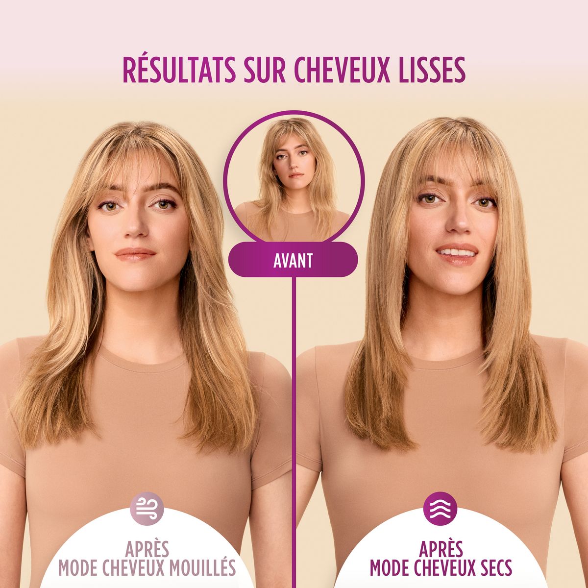 SHARK Brosse chauffante HT202EU - Blanc