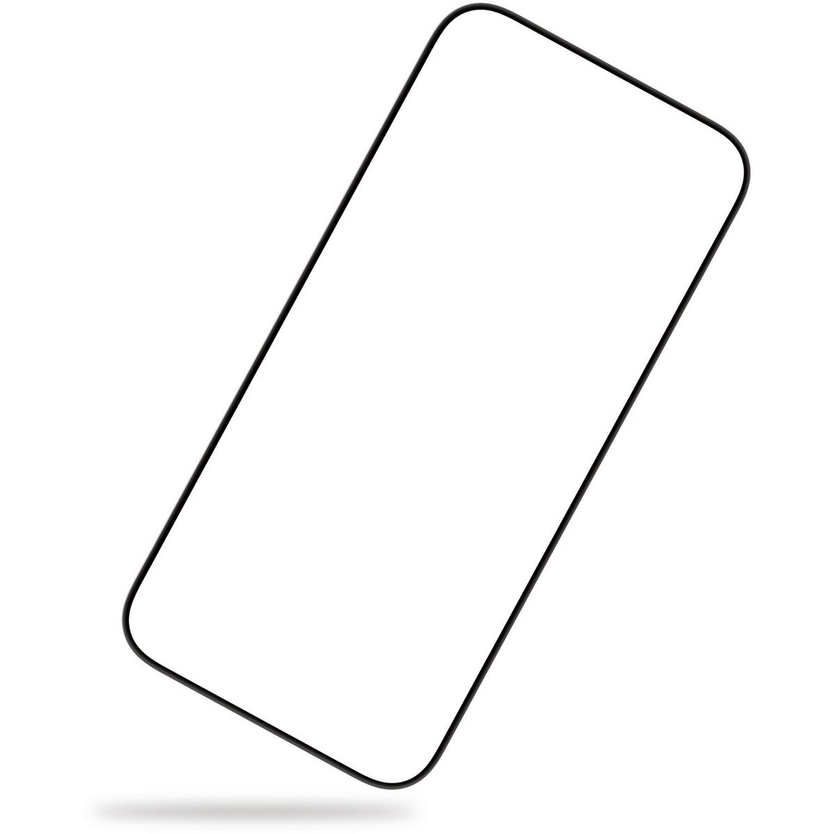 QILIVE Verre trempé Silkscreen pour Apple iPhone 16 Pro - Transparent