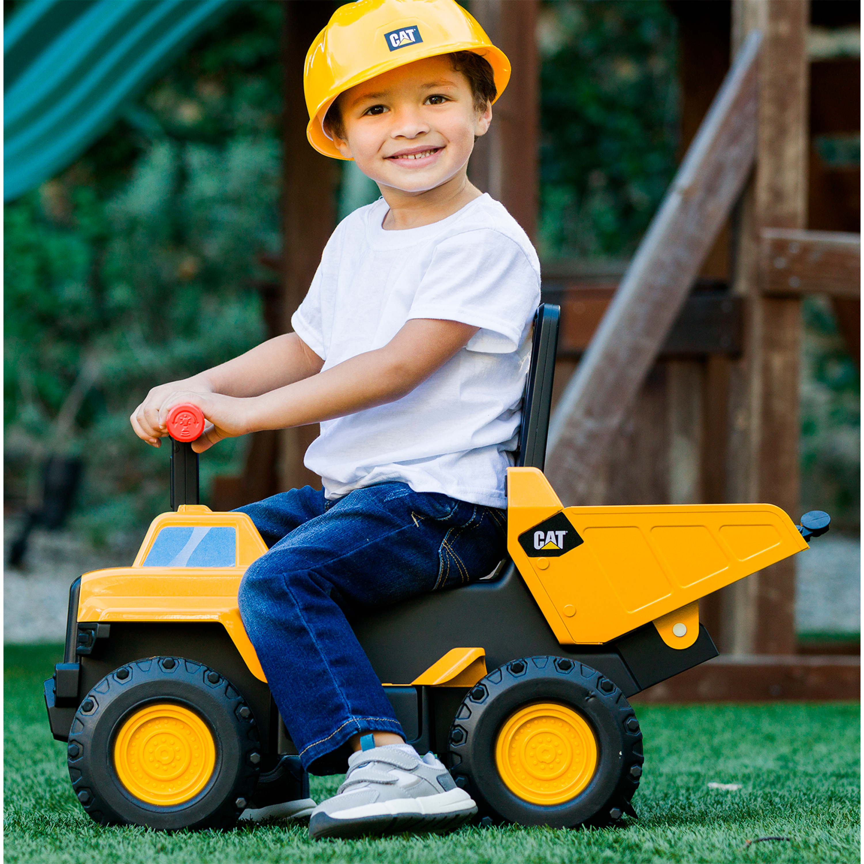 Voir la diapositive 2 : FUNRISE Véhicule Trotteur transformable Camion Benne CAT