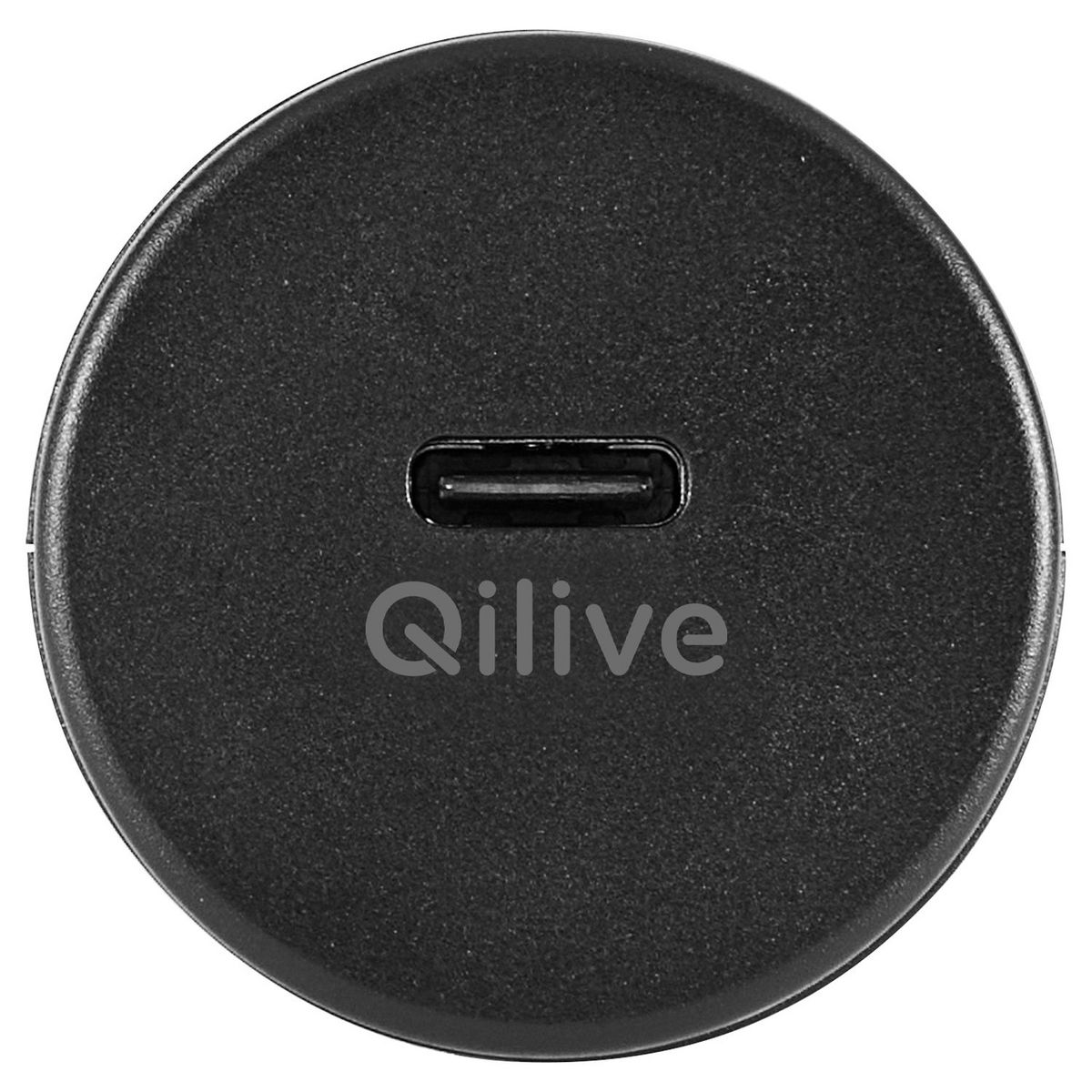 QILIVE Chargeur voiture USB C 15W - Noir