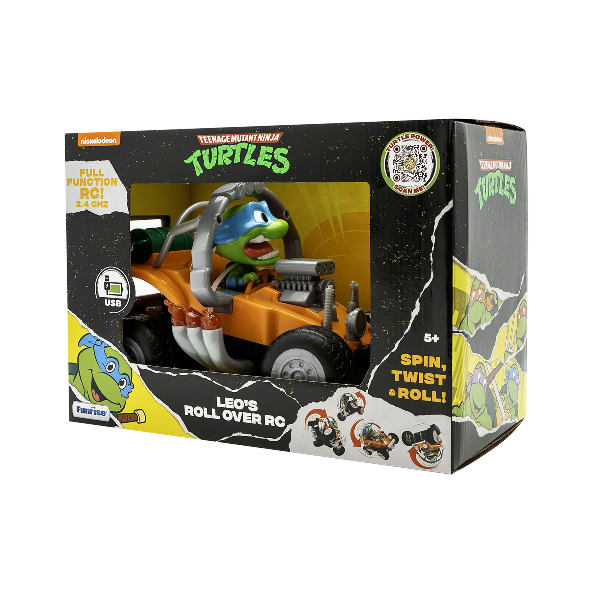 Voir la diapositive 3 : FUNRISE Voiture Cascade RC Teenage Mutant Ninja Turtle