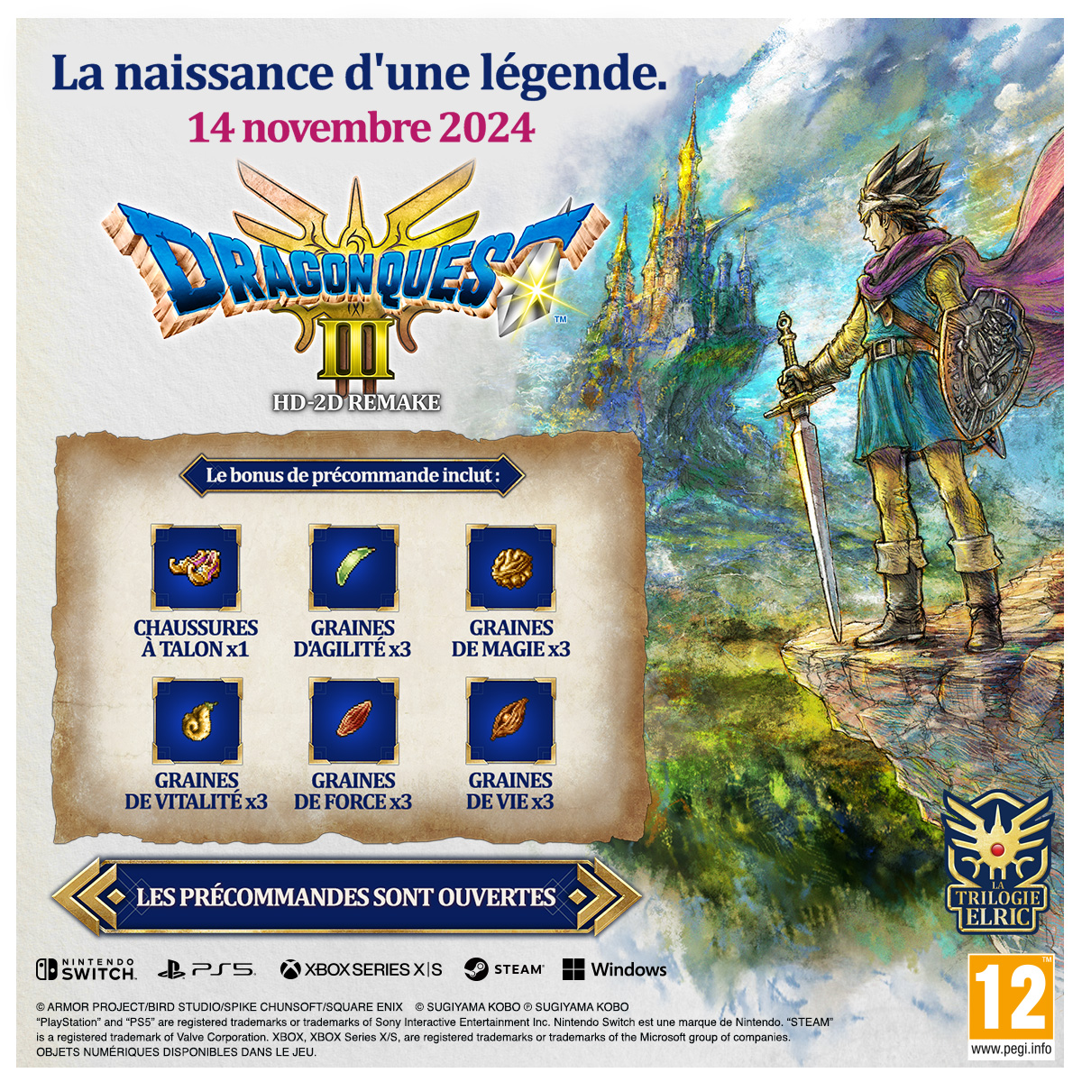 Voir la diapositive 8 : Dragon Quest III HD-2D Remake Nintendo Switch