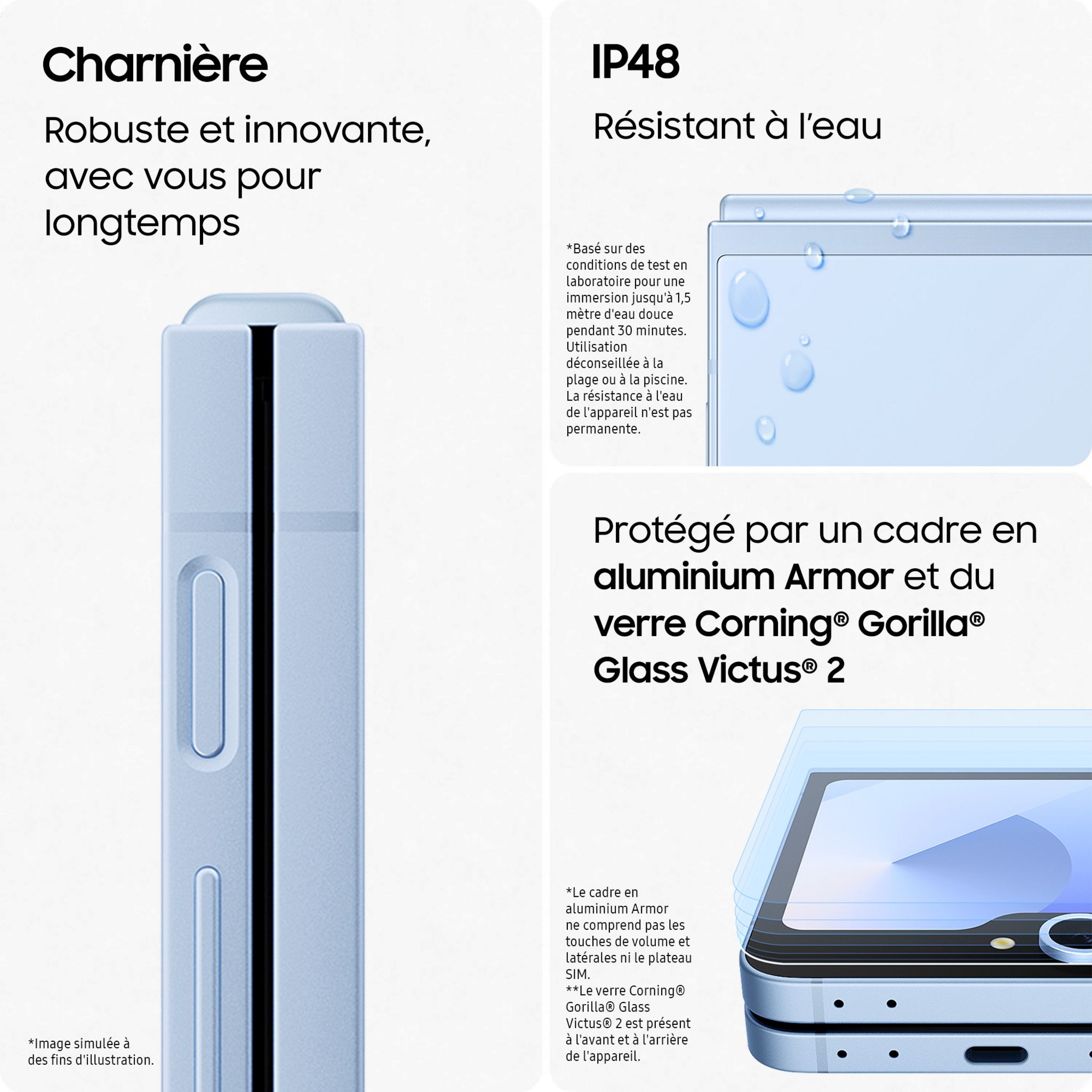 Voir la diapositive 7 : SAMSUNG Galaxy Z Flip6 512Go - Gris