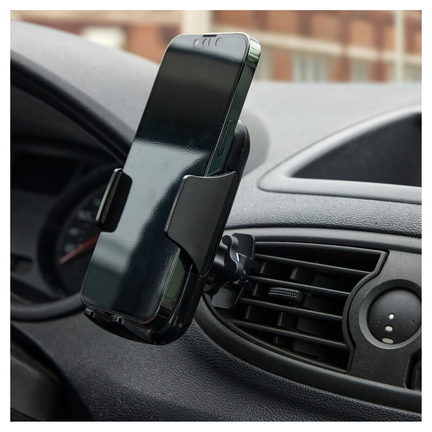 Voir la diapositive 3 : QILIVE Support de téléphone 2 en 1  pour voiture Grille aération ou ventouse