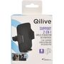Voir la diapositive 4 : QILIVE Support de téléphone 2 en 1  pour voiture Grille aération ou ventouse