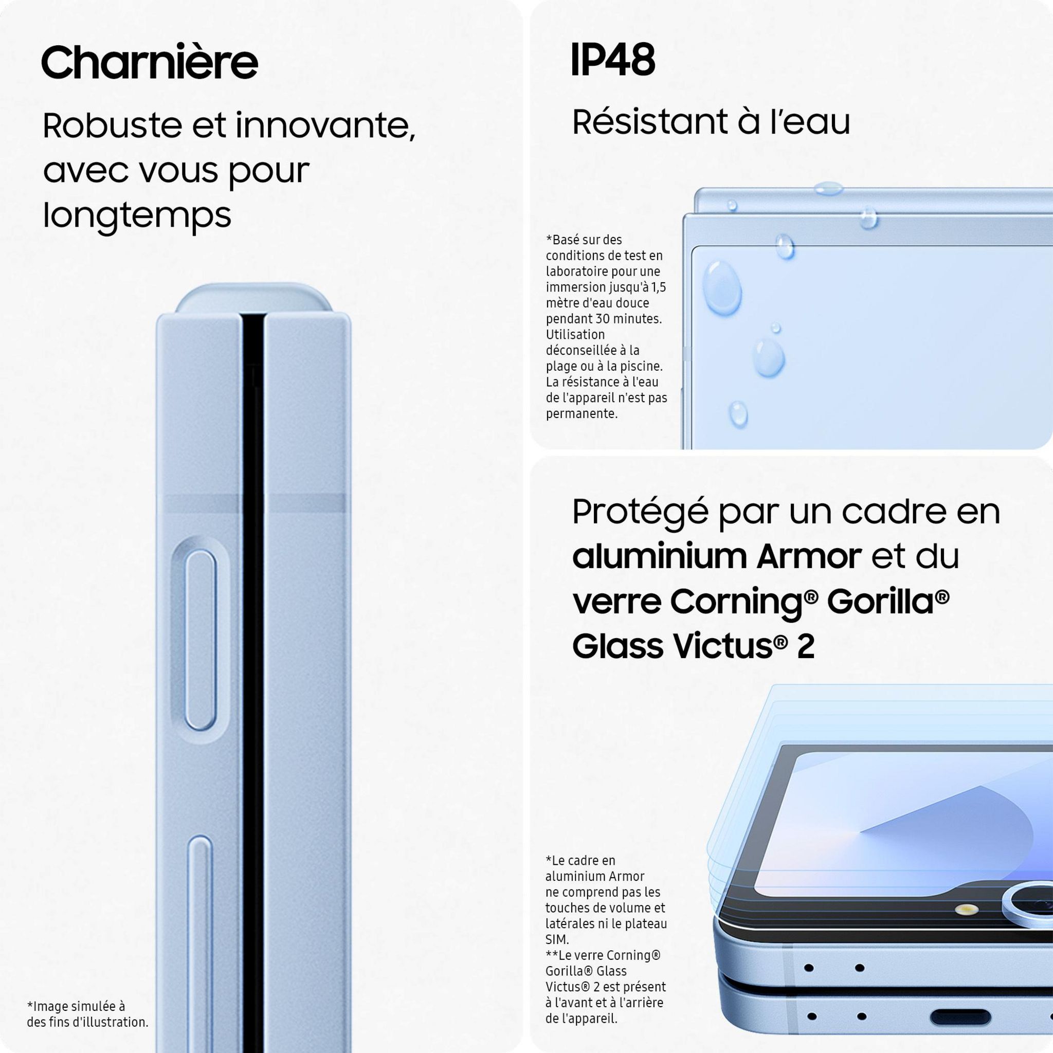 Voir la diapositive 7 : SAMSUNG Galaxy Z Flip6 512Go - Bleu