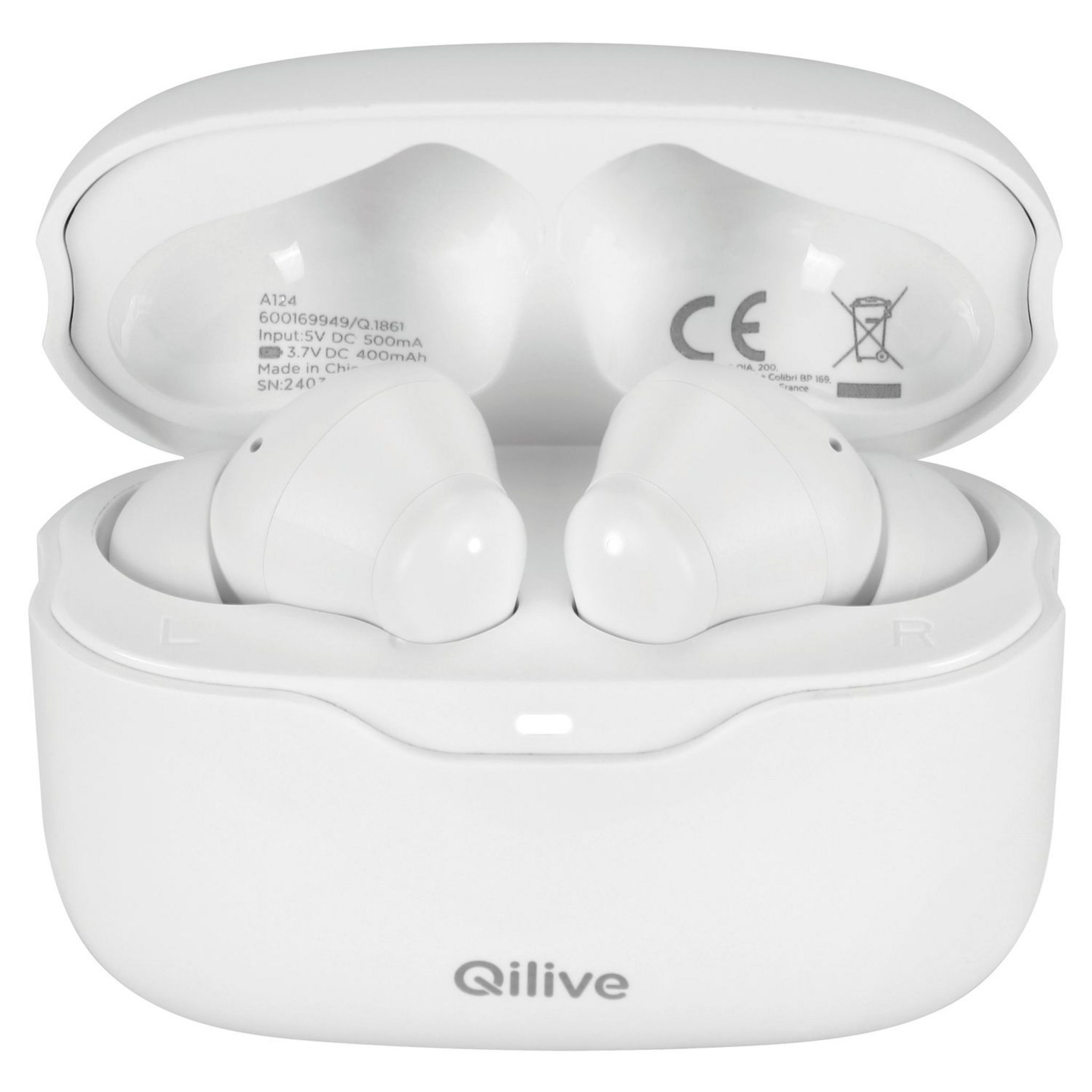 Voir la diapositive 2 : QILIVE Écouteurs TWS ANC Q1861 - Blanc