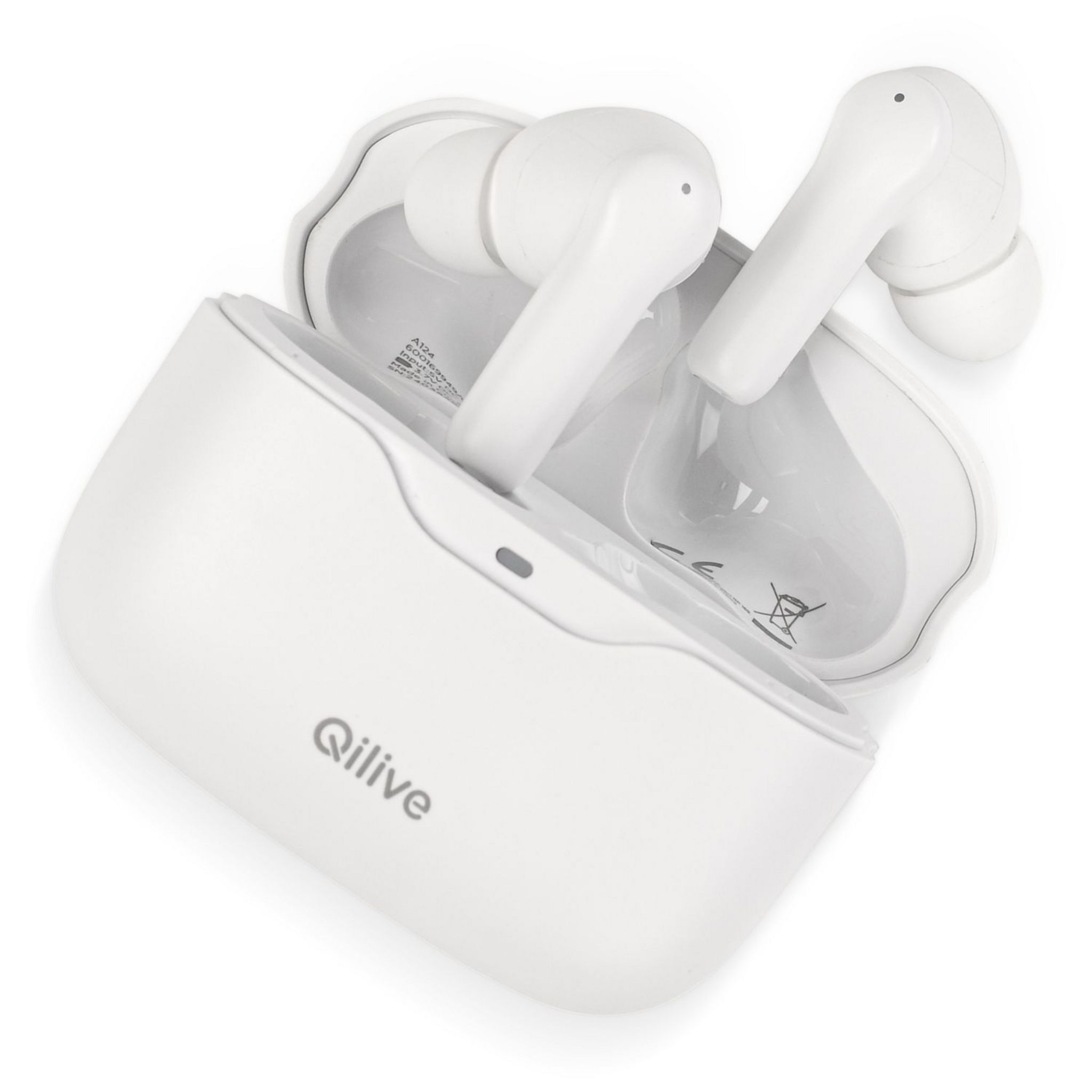 Voir la diapositive 5 : QILIVE Écouteurs TWS ANC Q1861 - Blanc