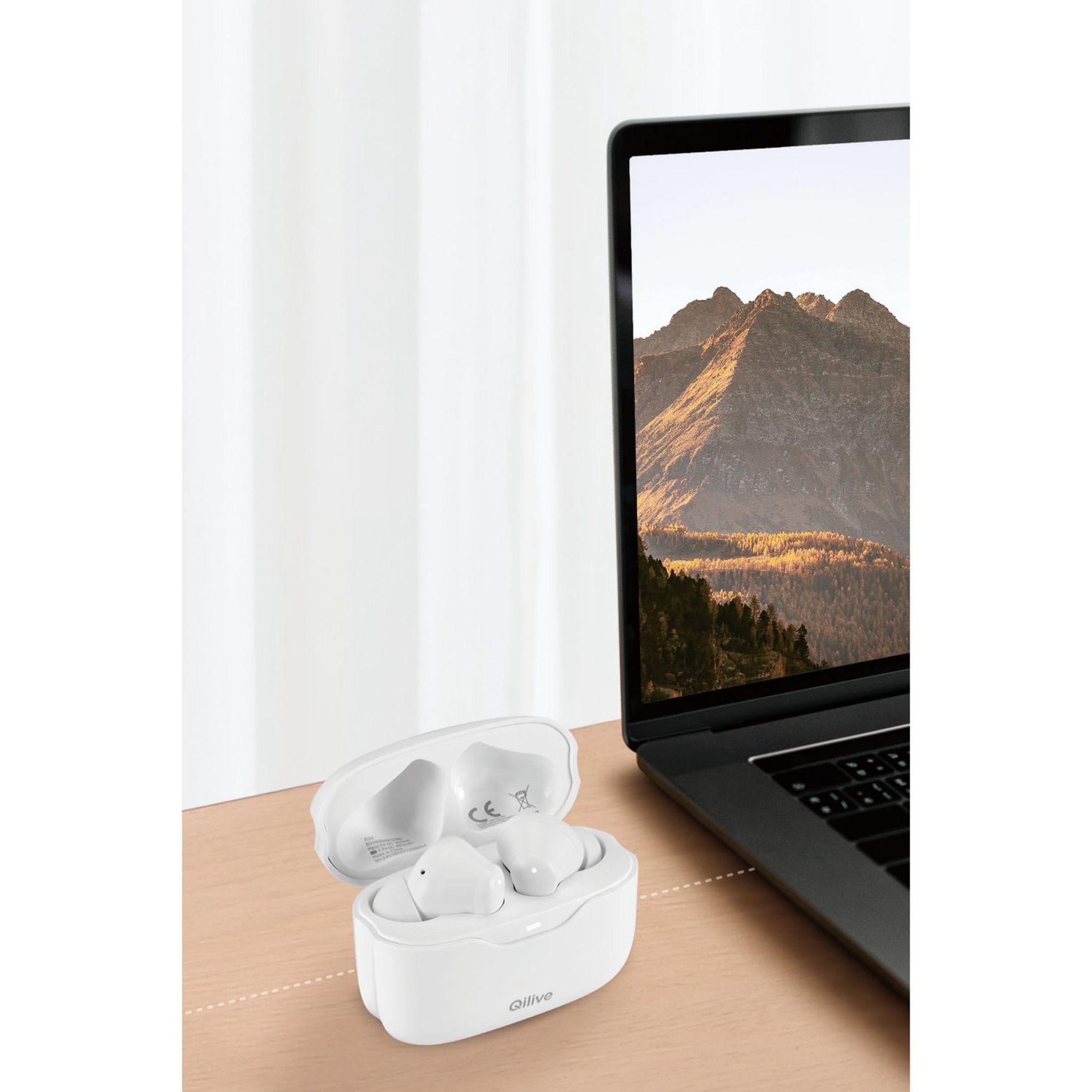 Voir la diapositive 8 : QILIVE Écouteurs TWS ANC Q1861 - Blanc