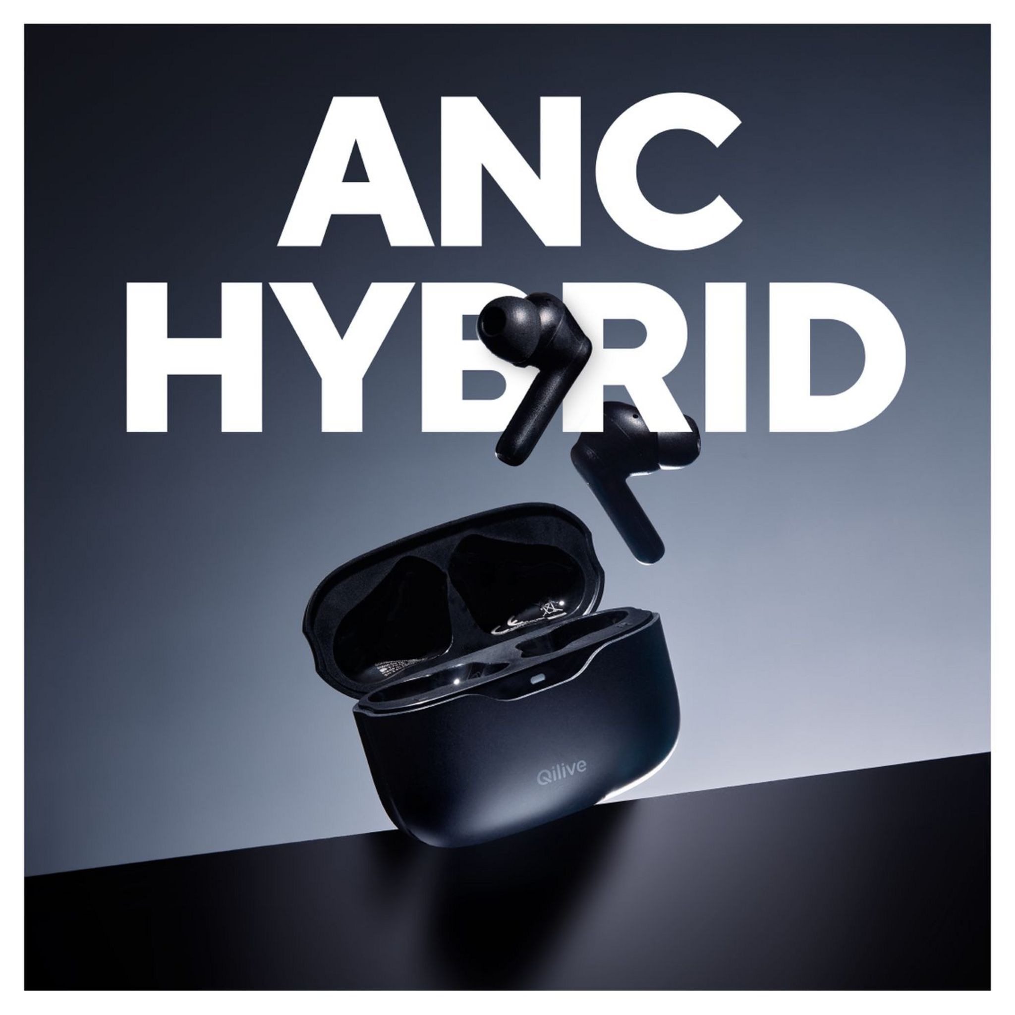 Voir la diapositive 10 : QILIVE Écouteurs TWS ANC Q1861 - Blanc