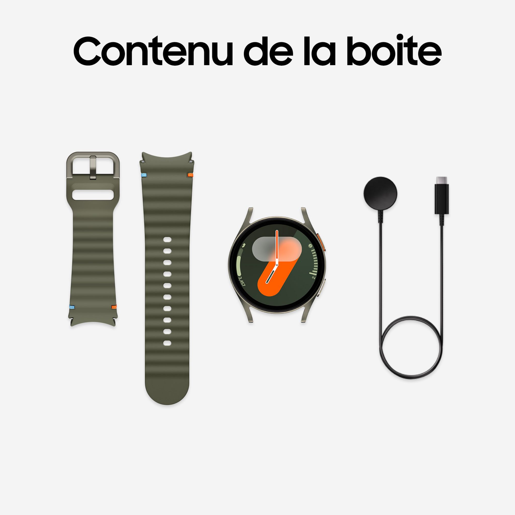 Voir la diapositive 12 : SAMSUNG Montre connectée Galaxy Watch 7 Bluetooth 40mm - Kaki
