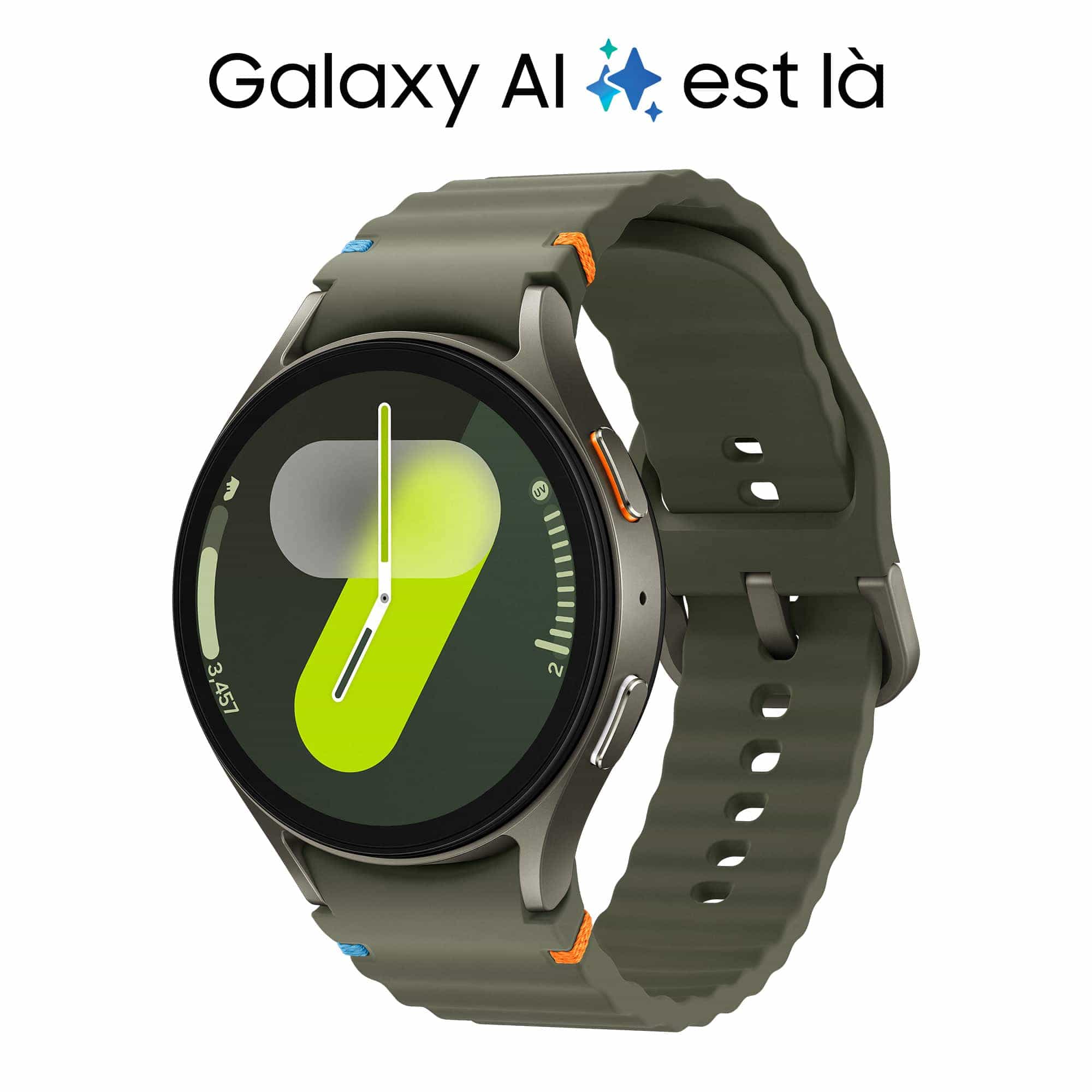 Voir la diapositive 2 : SAMSUNG Montre connectée Galaxy Watch 7 Bluetooth 44mm - Kaki