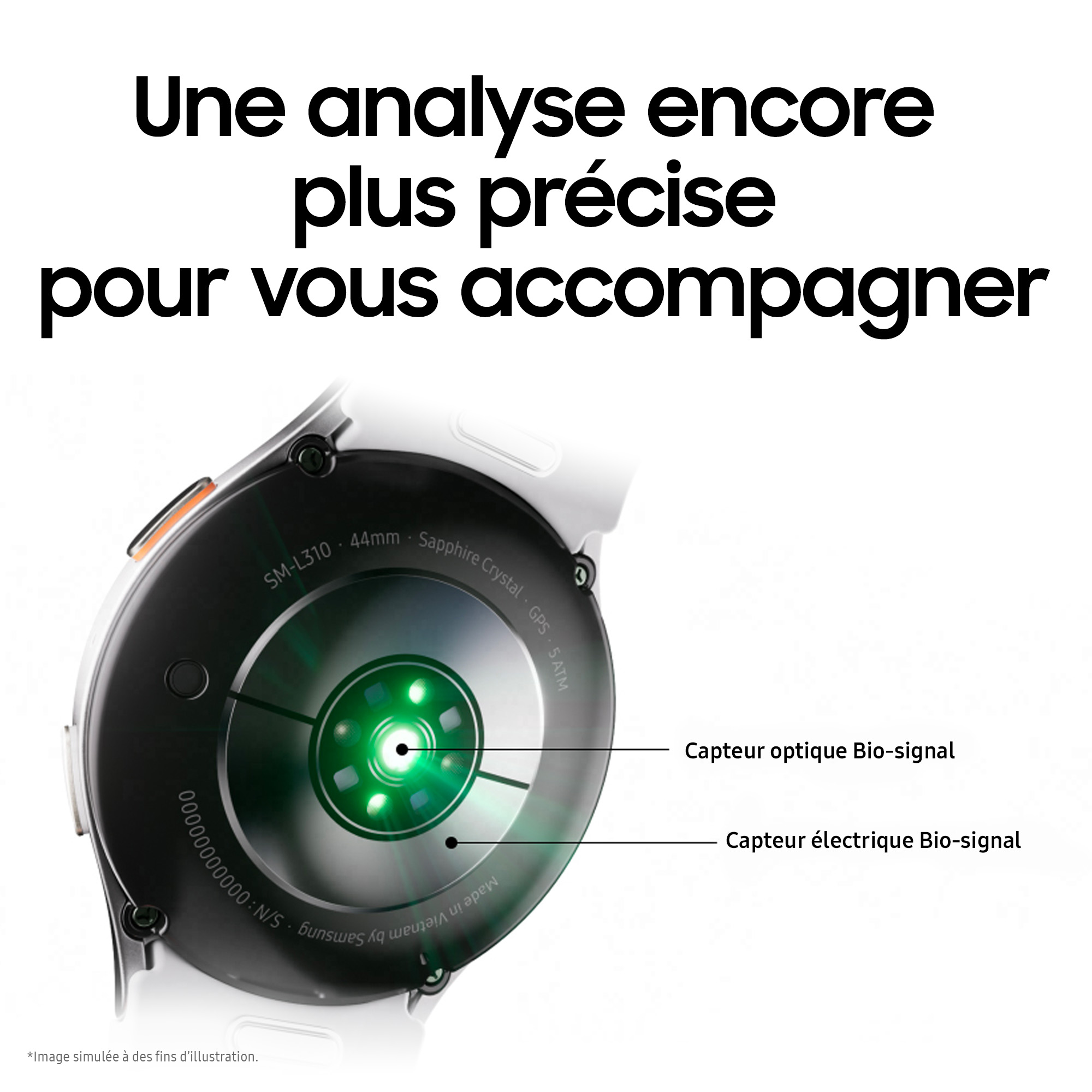 Voir la diapositive 5 : SAMSUNG Montre connectée Galaxy Watch 7 Bluetooth 44mm - Kaki
