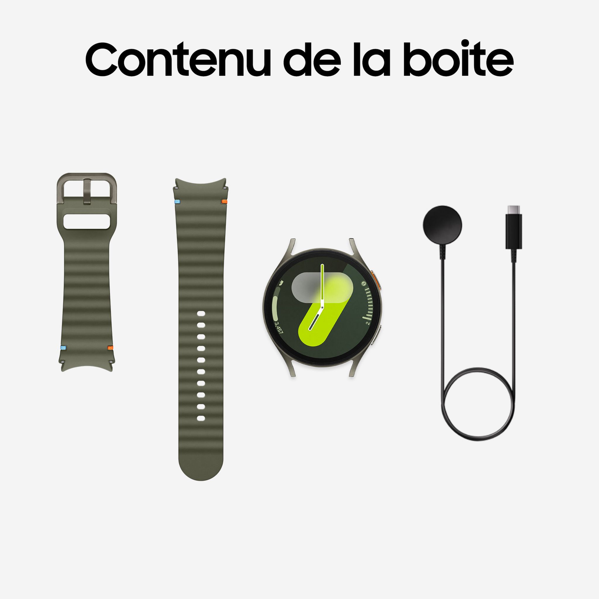 Voir la diapositive 9 : SAMSUNG Montre connectée Galaxy Watch 7 Bluetooth 44mm - Kaki