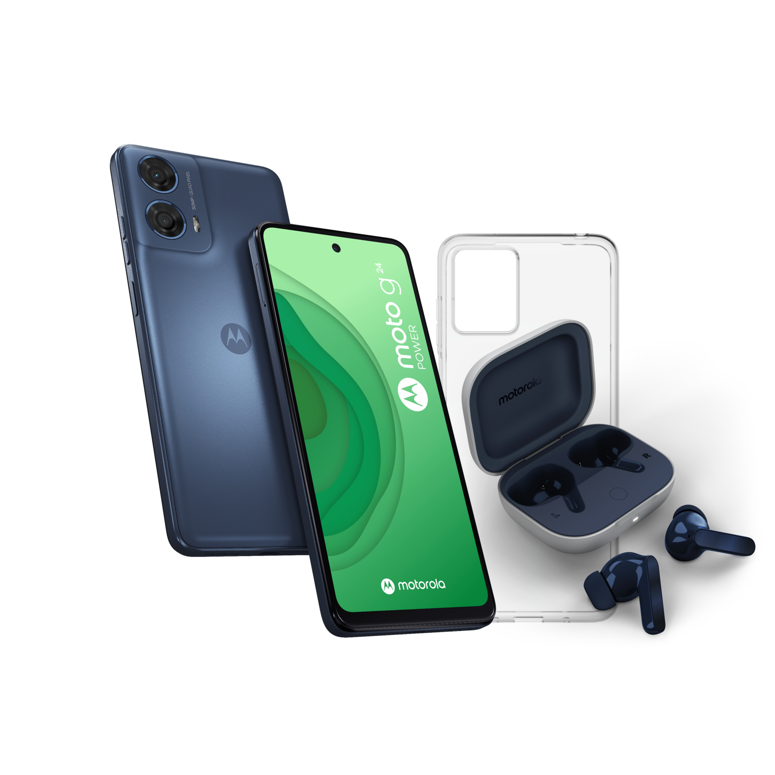 Voir la diapositive 14 : MOTOROLA Pack G24 Power+Buds