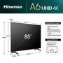 Voir la diapositive 5 : HISENSE TV UHD 4K 85A6N