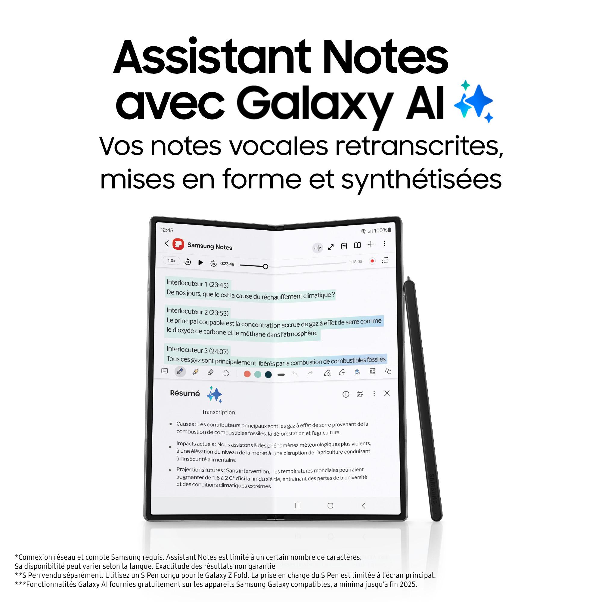 Voir la diapositive 5 : SAMSUNG Galaxy Z Fold6 512Go - Rose