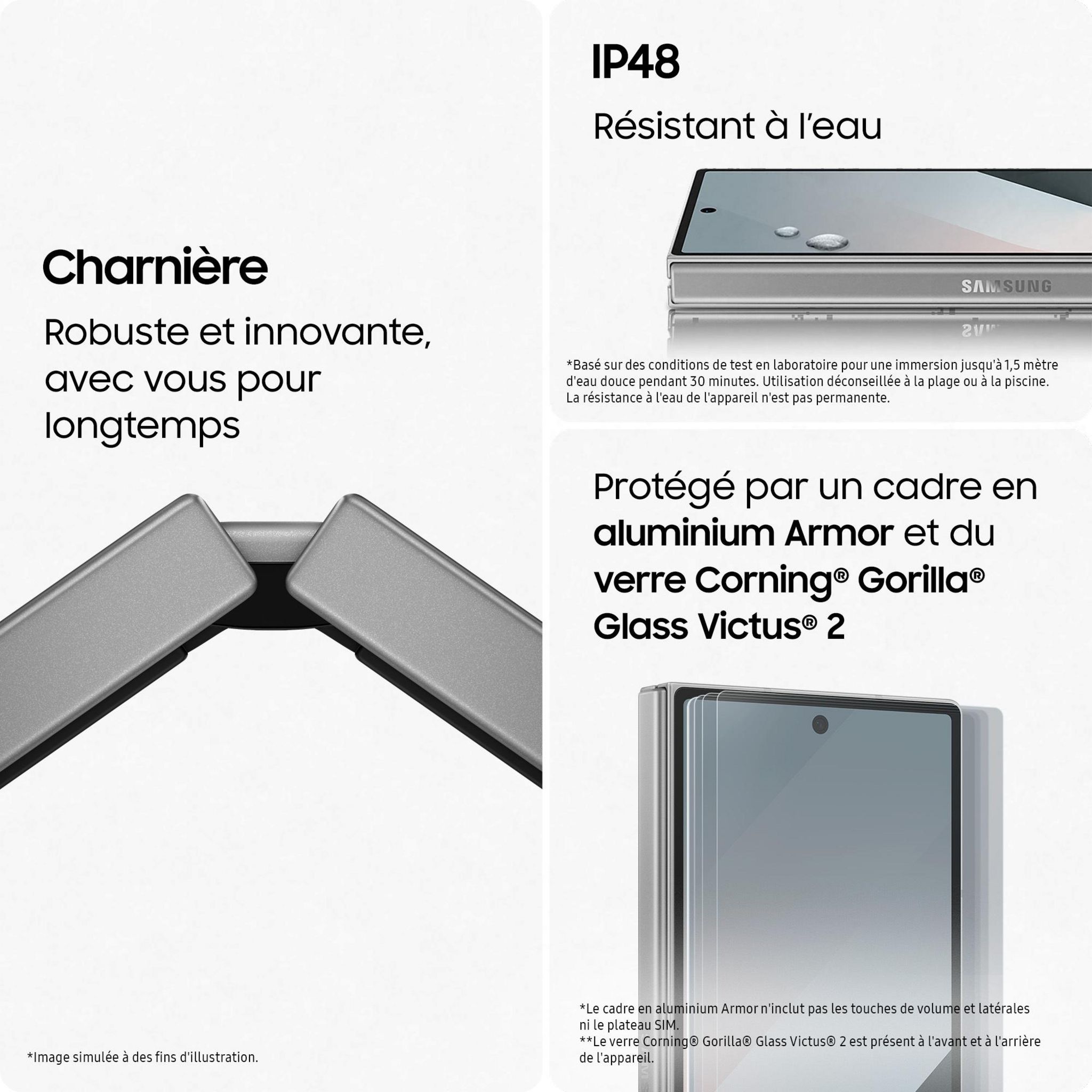 Voir la diapositive 7 : SAMSUNG Galaxy Z Fold6 256Go - Gris