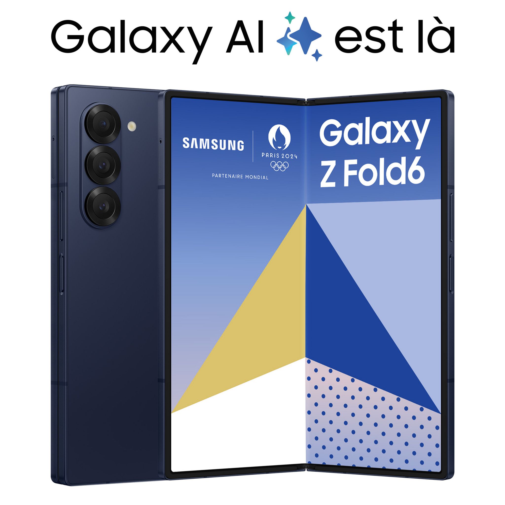 Voir la diapositive 2 : SAMSUNG Galaxy Z Fold6 512Go - Bleu