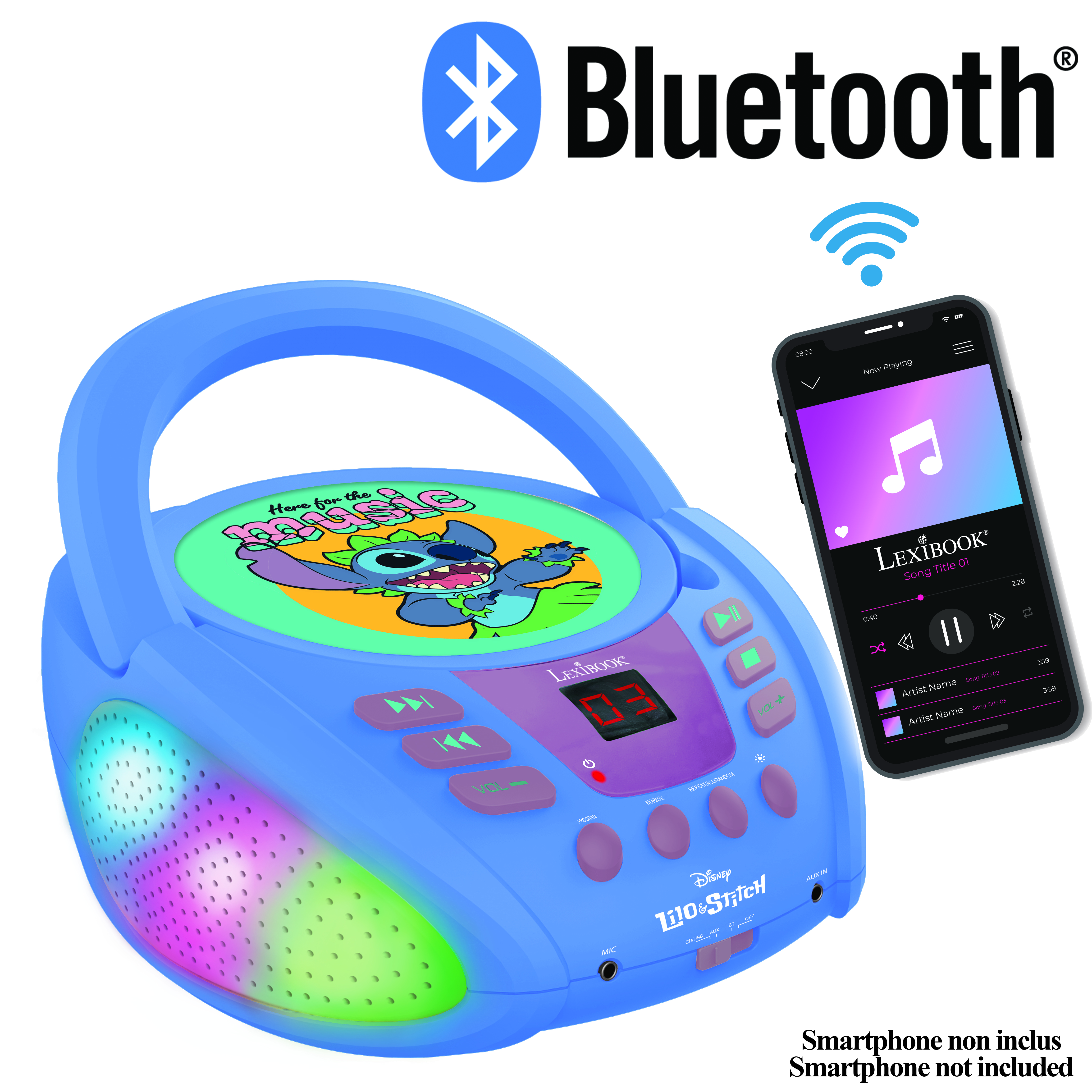 Voir la diapositive 3 : LEXIBOOK Radio CD 109D Stitch