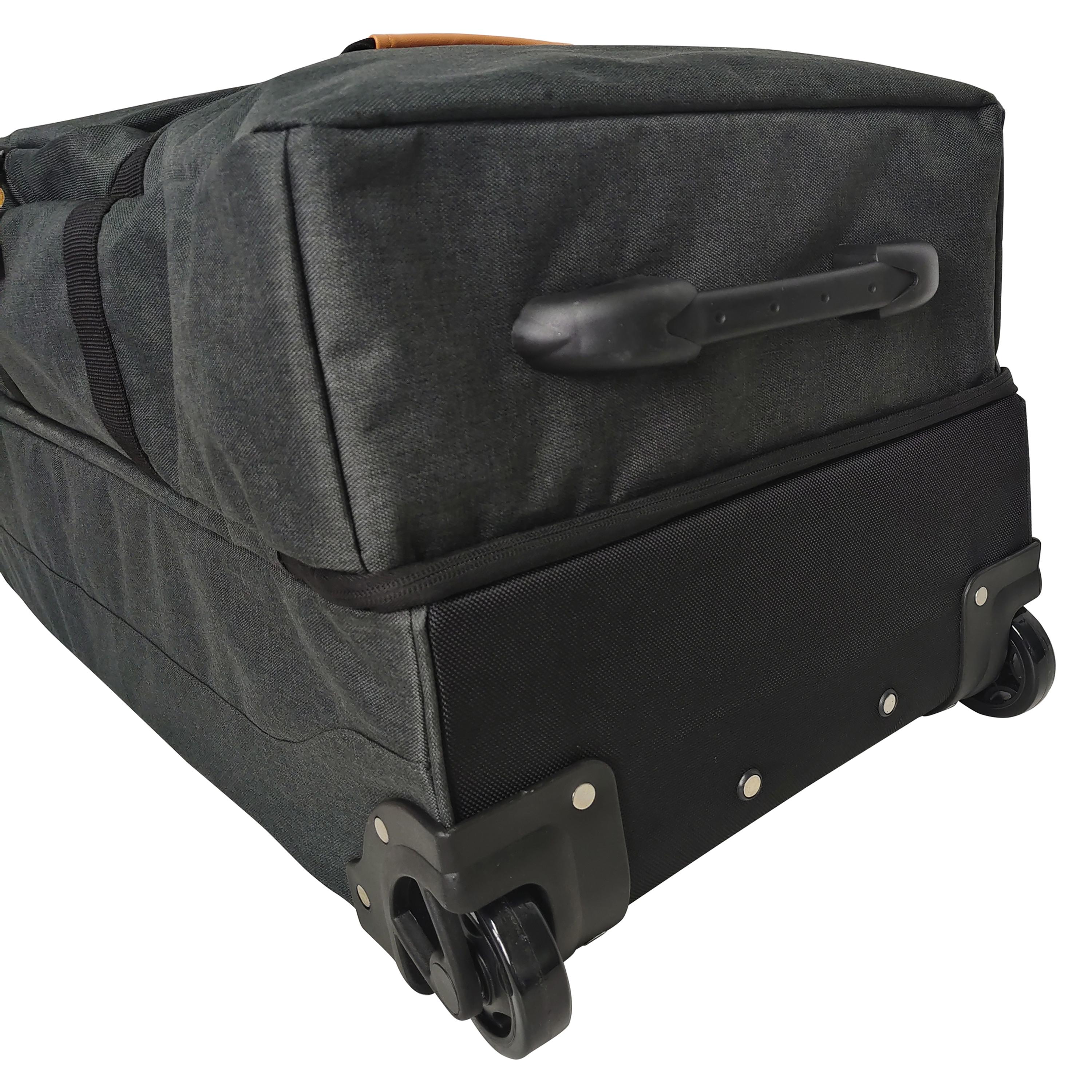 Voir la diapositive 5 : AIRPORT Sac à roulettes gris polyester 75 cm Globe Trotter