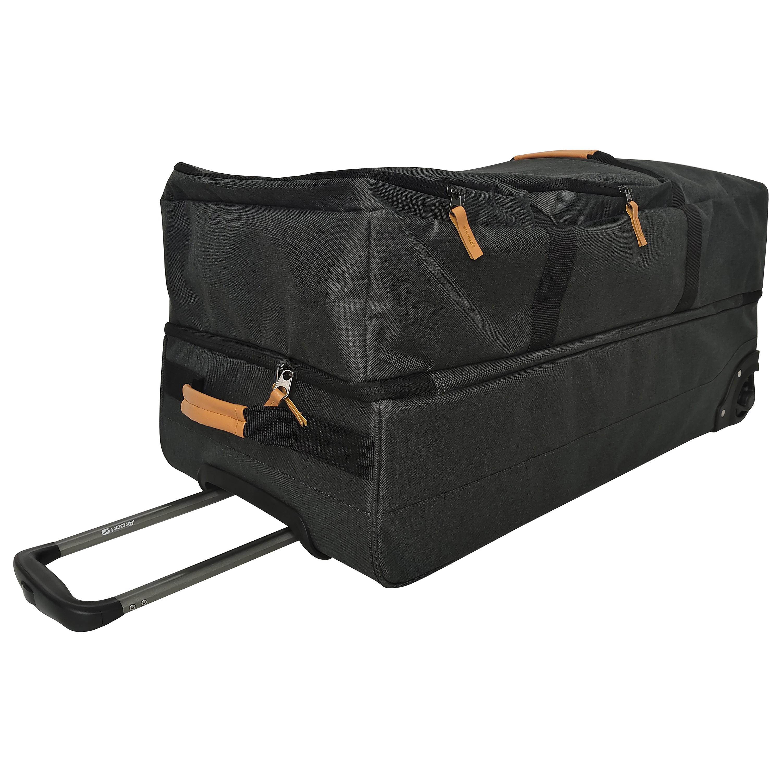 Voir la diapositive 7 : AIRPORT Sac à roulettes gris polyester 75 cm Globe Trotter
