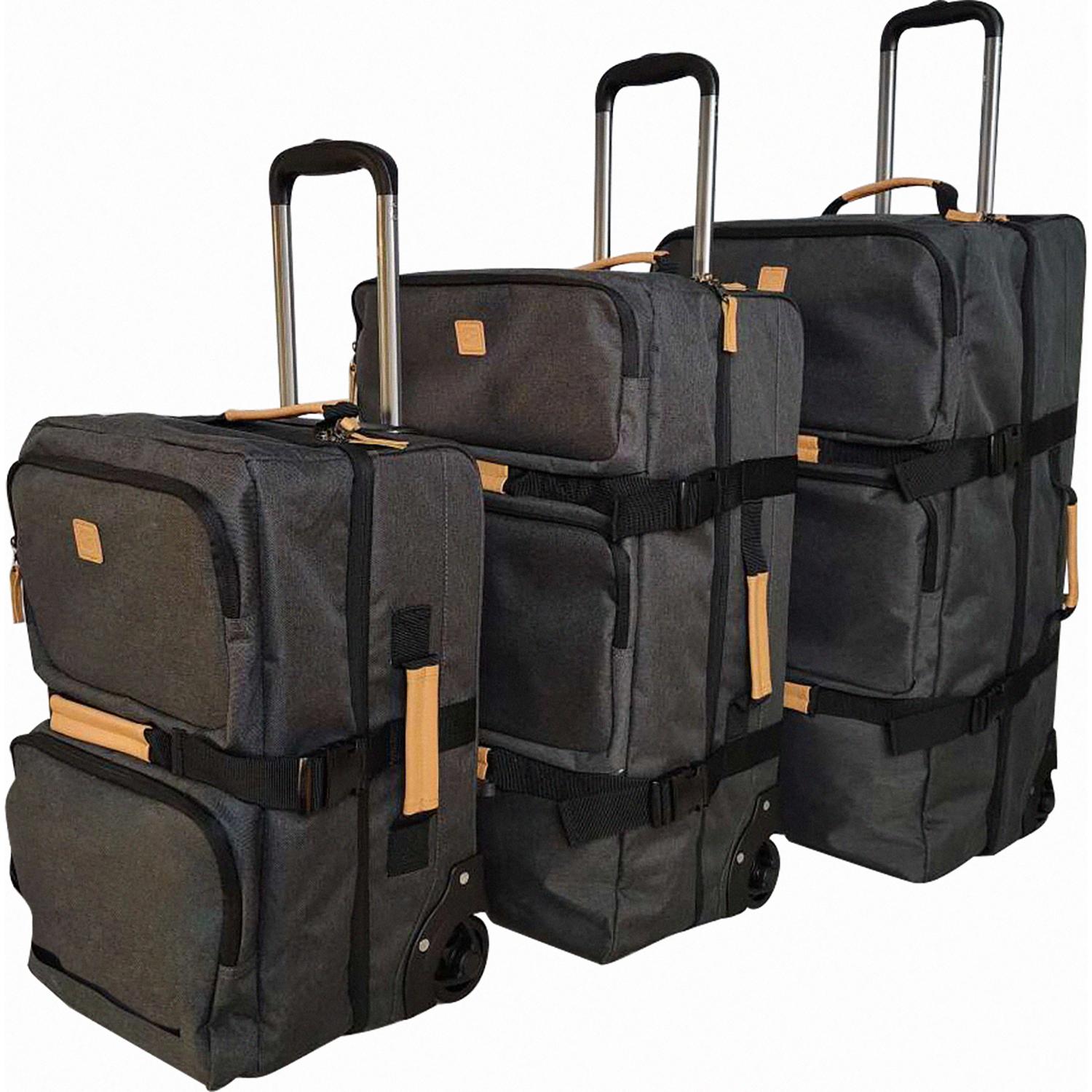Voir la diapositive 8 : AIRPORT Sac à roulettes gris polyester 75 cm Globe Trotter