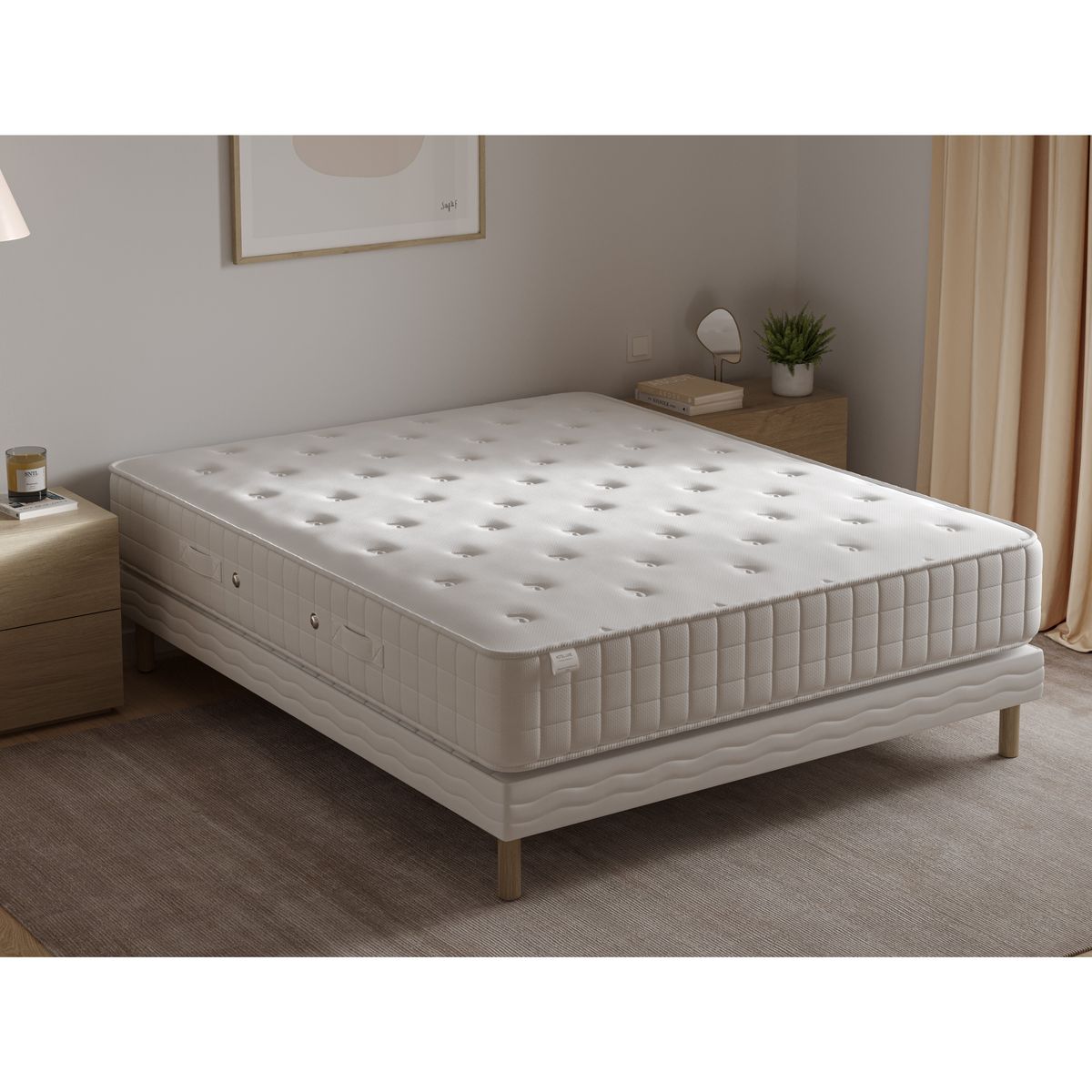 Matelas 900 ressorts ensachés 180x200 cm HOTEL LUXE