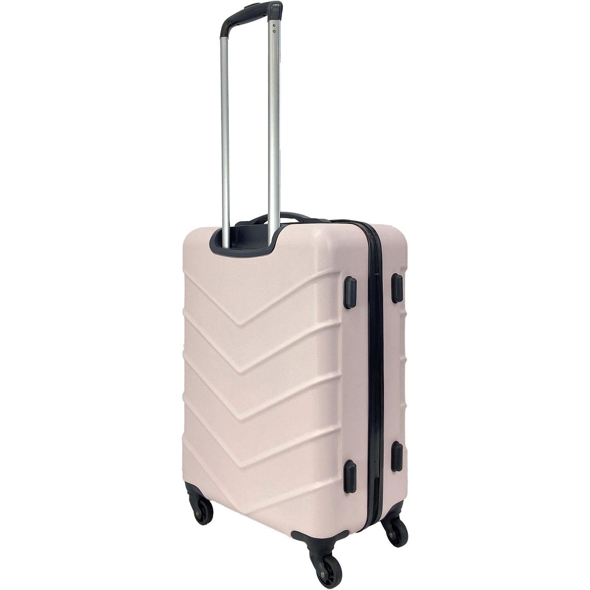Voir la diapositive 3 : AIRPORT Valise ABS Origin 4 roues 64 cm - Rose