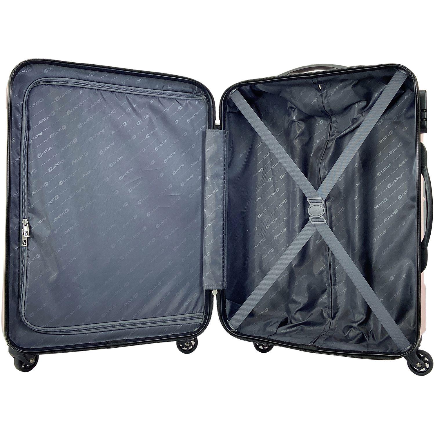 Voir la diapositive 6 : AIRPORT Valise ABS Origin 4 roues 64 cm - Rose