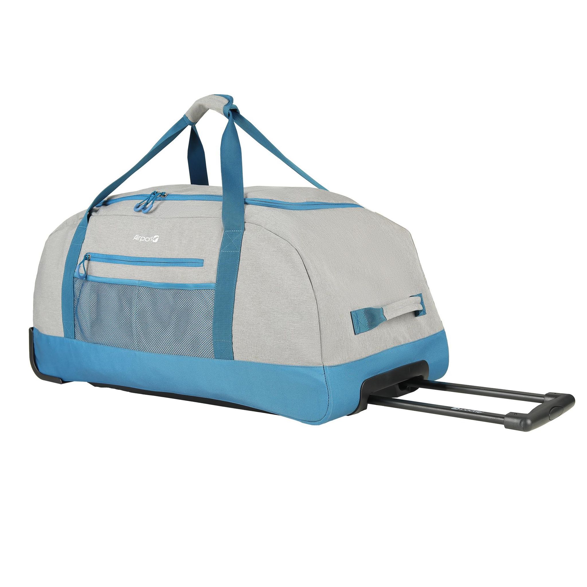 Voir la diapositive 2 : AIRPORT Sac à roulettes bleu polyester 75 cm New Club A