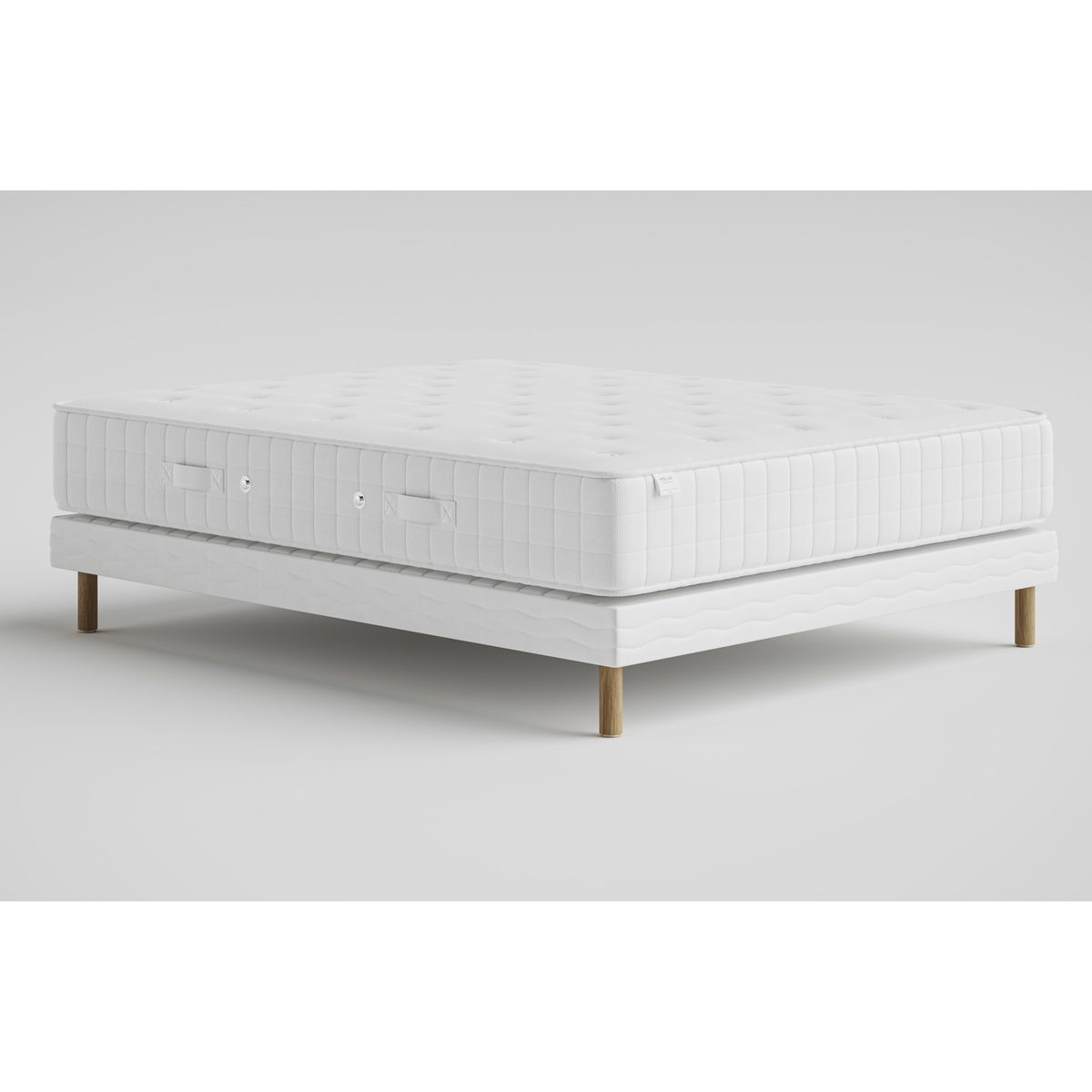 Ensemble Matelas 800 ressorts ensachés 160x200 cm + sommier tapissier HOTEL LUXE