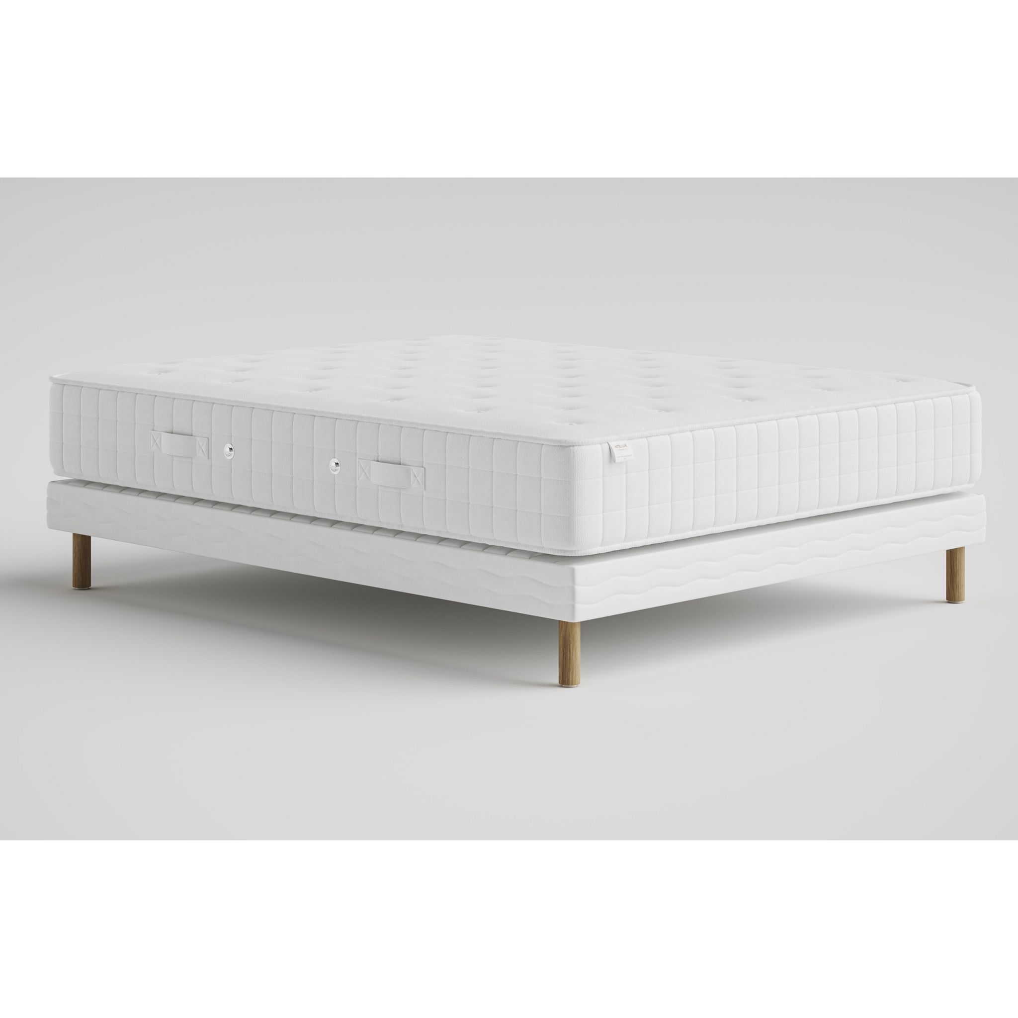 Voir la diapositive 3 : Ensemble Matelas 800 ressorts ensachés 160x200 cm + sommier tapissier HOTEL LUXE
