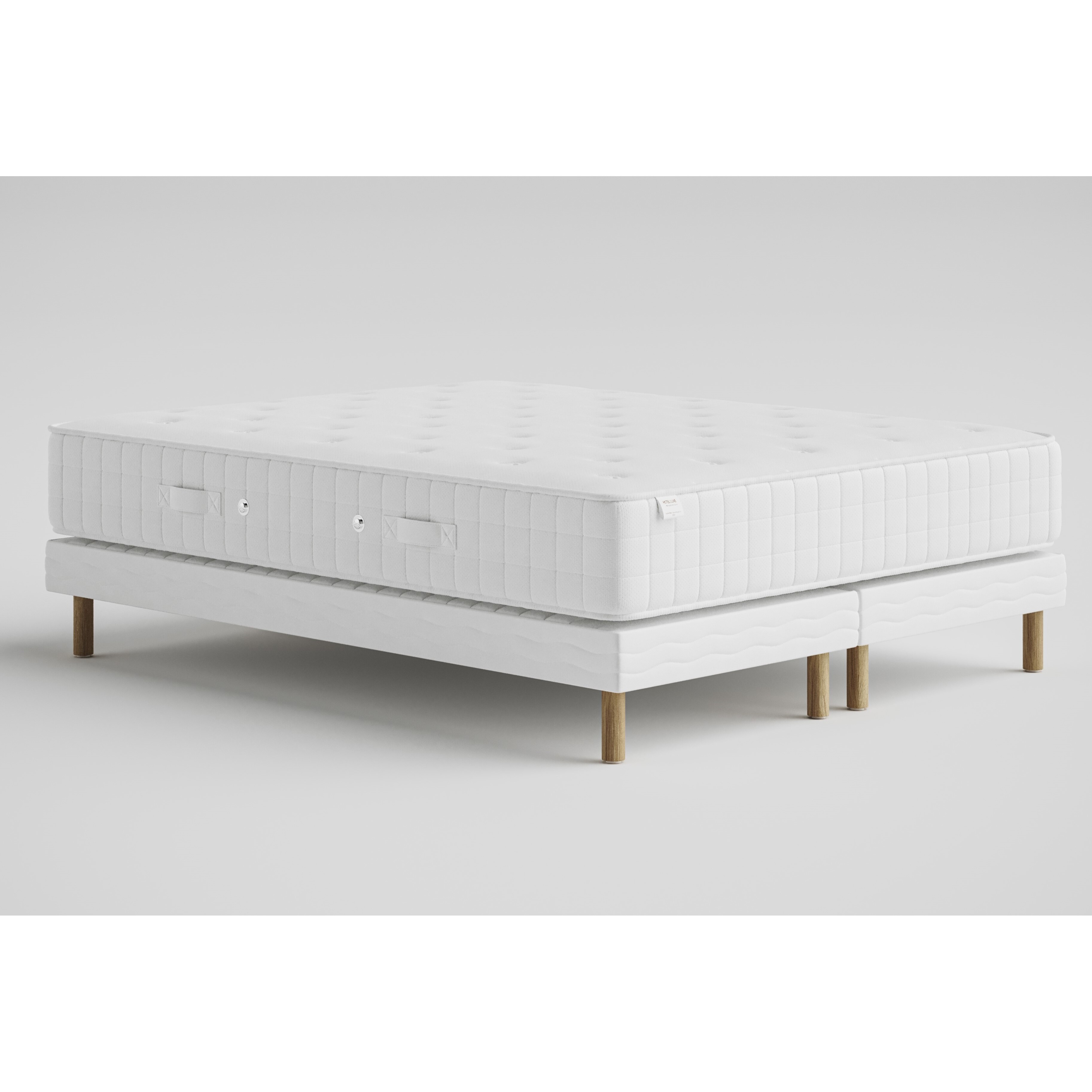 Voir la diapositive 3 : Ensemble Matelas 900 ressorts ensachés 180x200 cm + sommier tapissier HOTEL LUXE