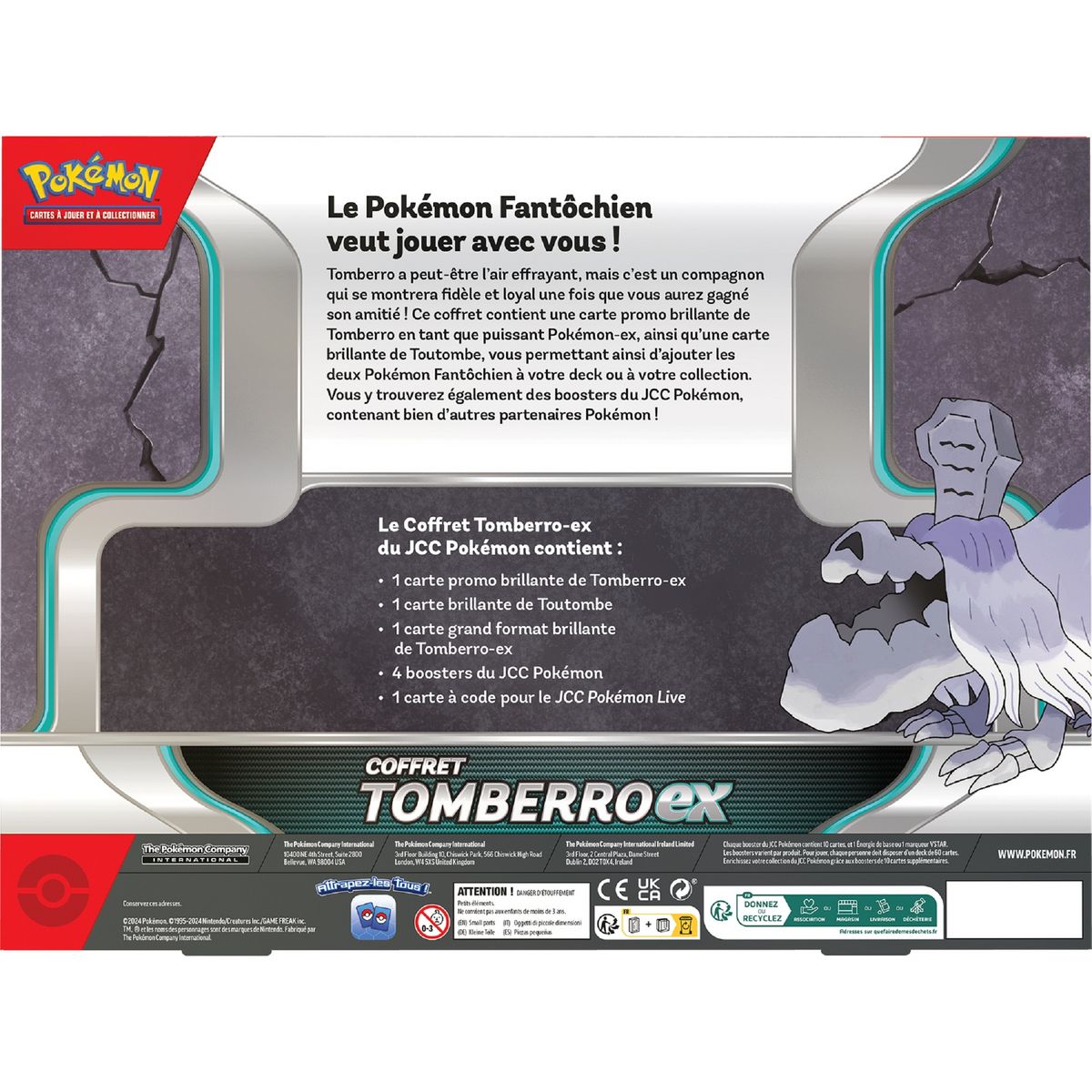 POKEMON Coffret Tomberro EX