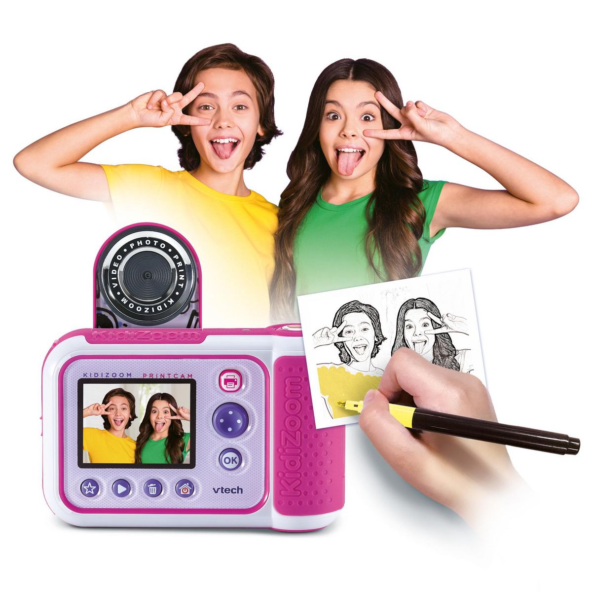 VTECH Kidizoom Print Cam - Rose