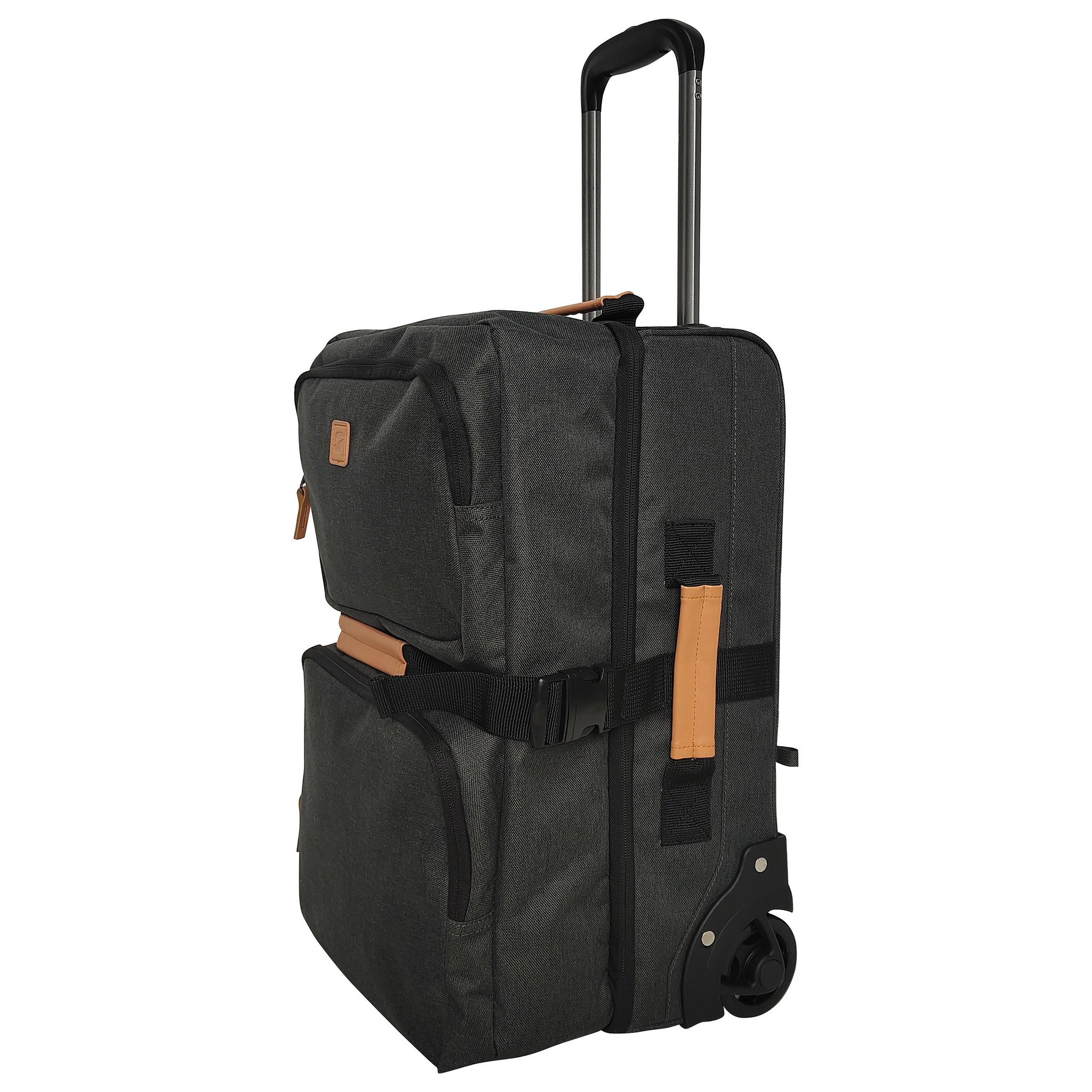 Voir la diapositive 6 : AIRPORT Sac à roulettes gris polyester 50 cm Globe Trotter