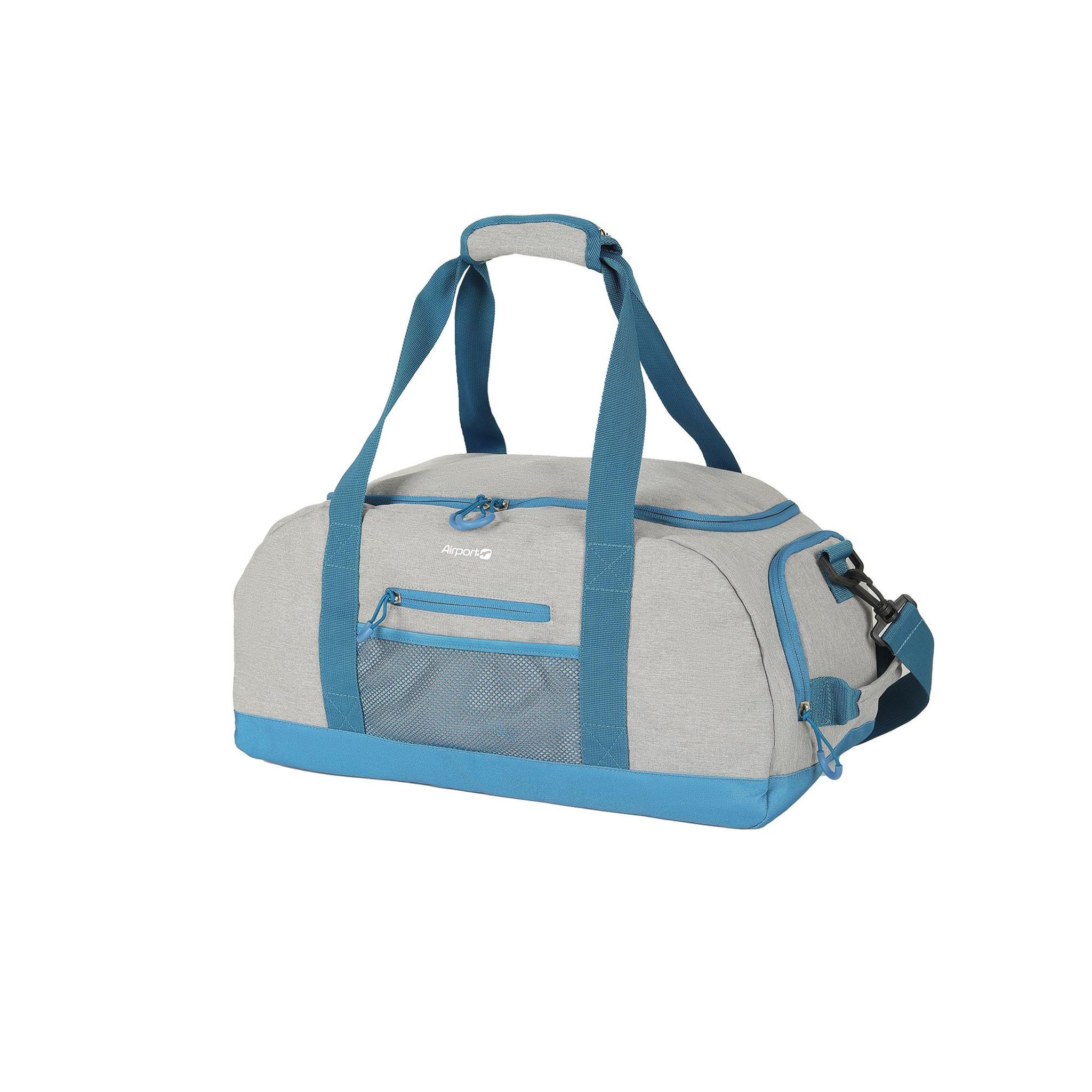 Voir la diapositive 2 : AIRPORT Sac de voyage bleu polyester 50cm