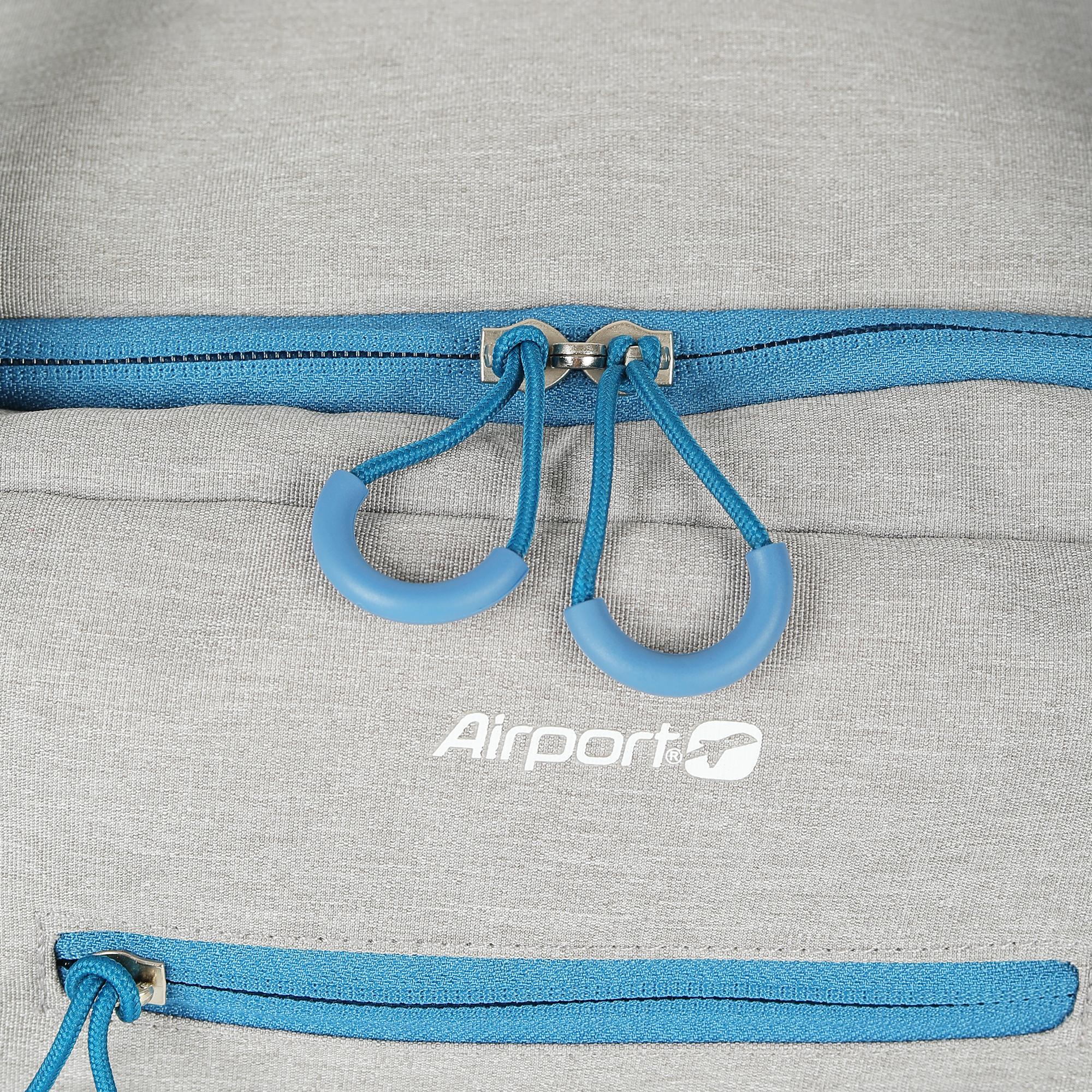 Voir la diapositive 5 : AIRPORT Sac de voyage bleu polyester 50cm